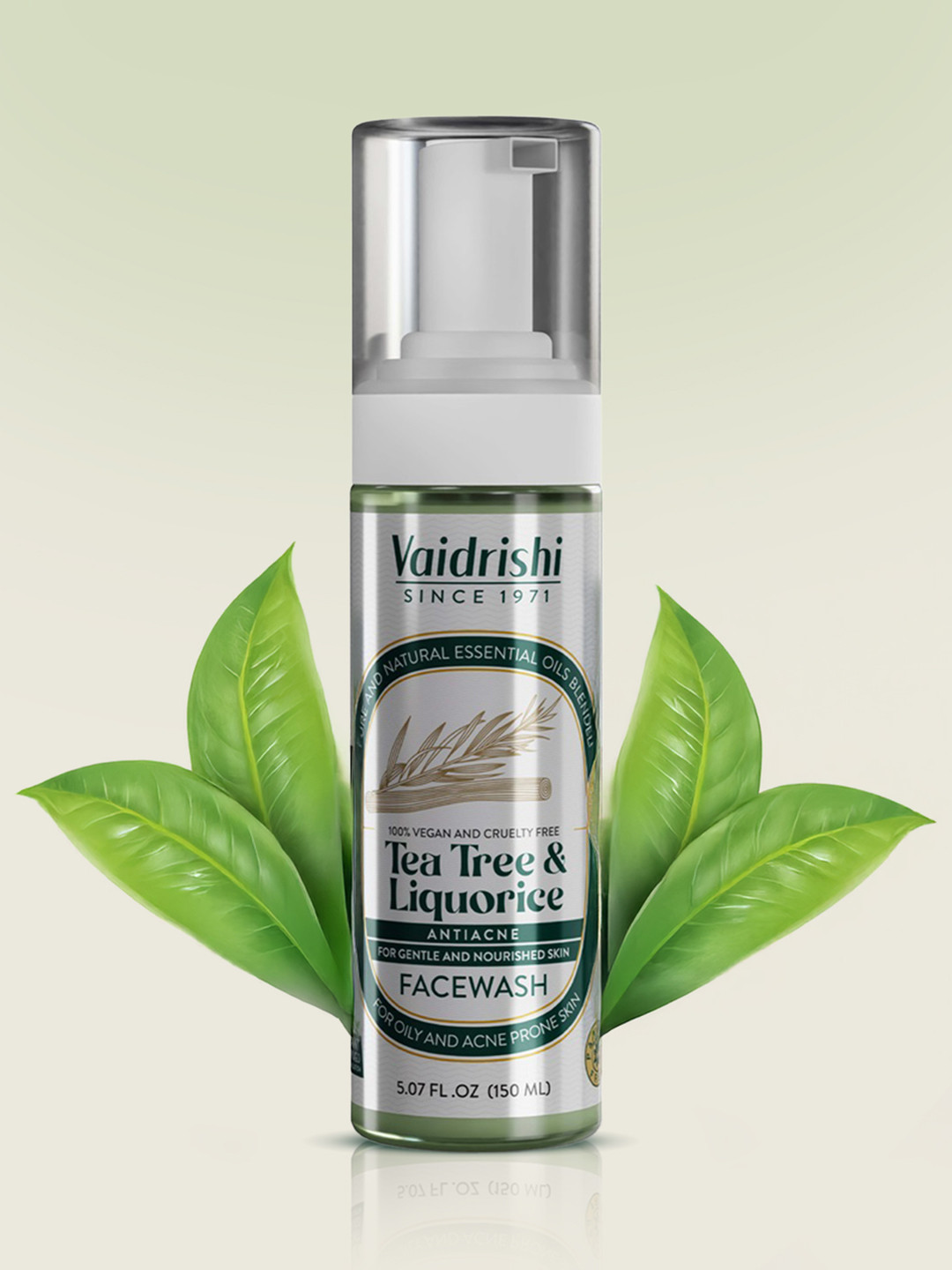 Vaidrishi Tea Tree & Liquorice Anti Acne Face Wash For Glowing Skin - 150 ml