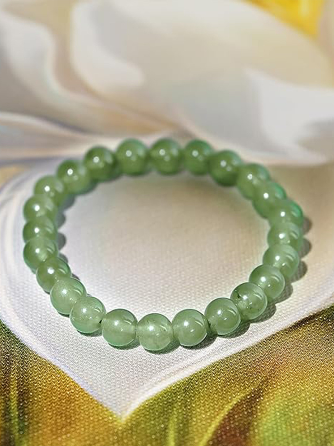 Gemsmantra Unisex Green Aventurine Bracelet