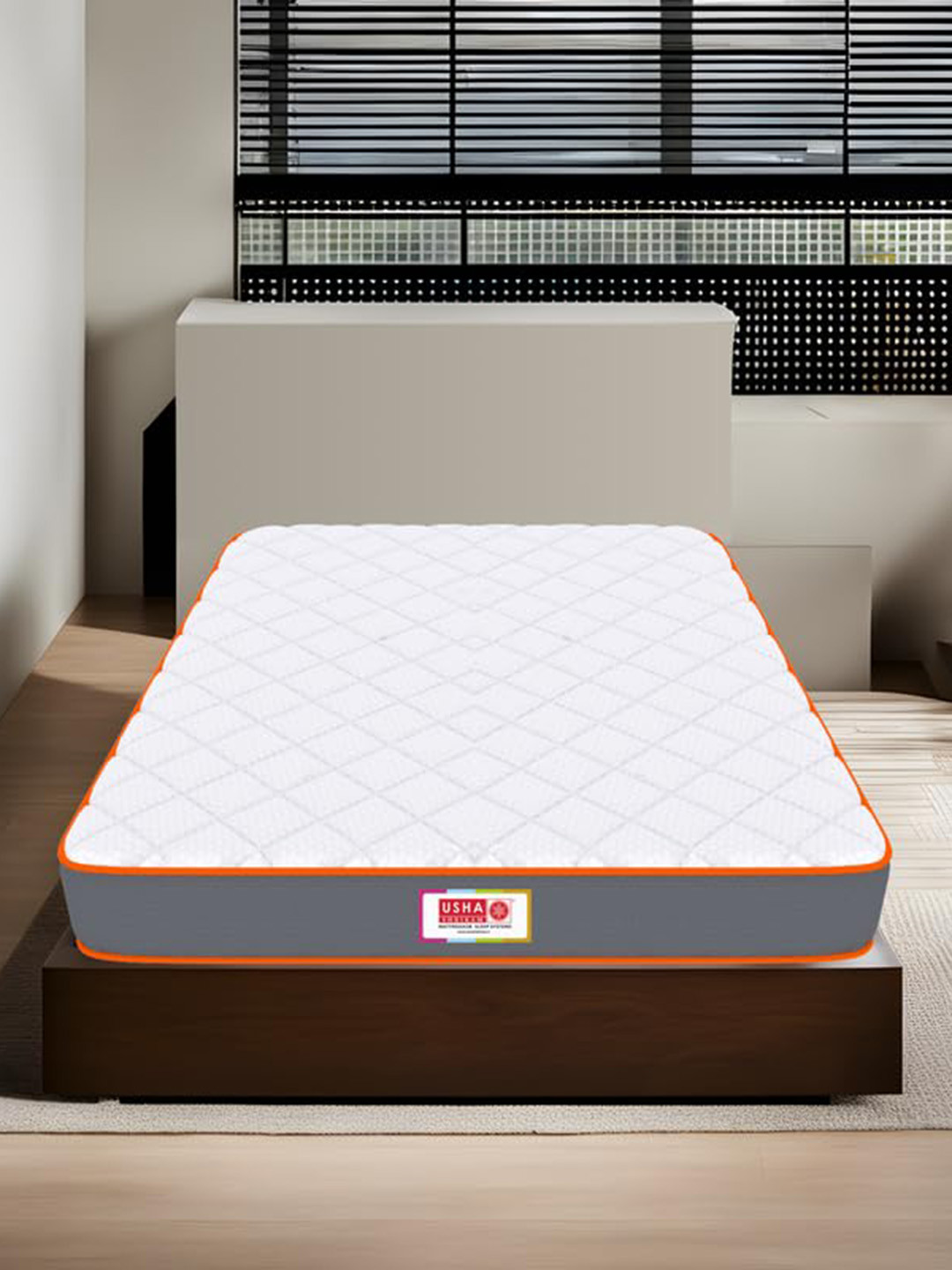USHA SHRIRAM 7-Zone Dual & Hard and Soft HR Foam Single Size 6 Inch Mattress (75X36)