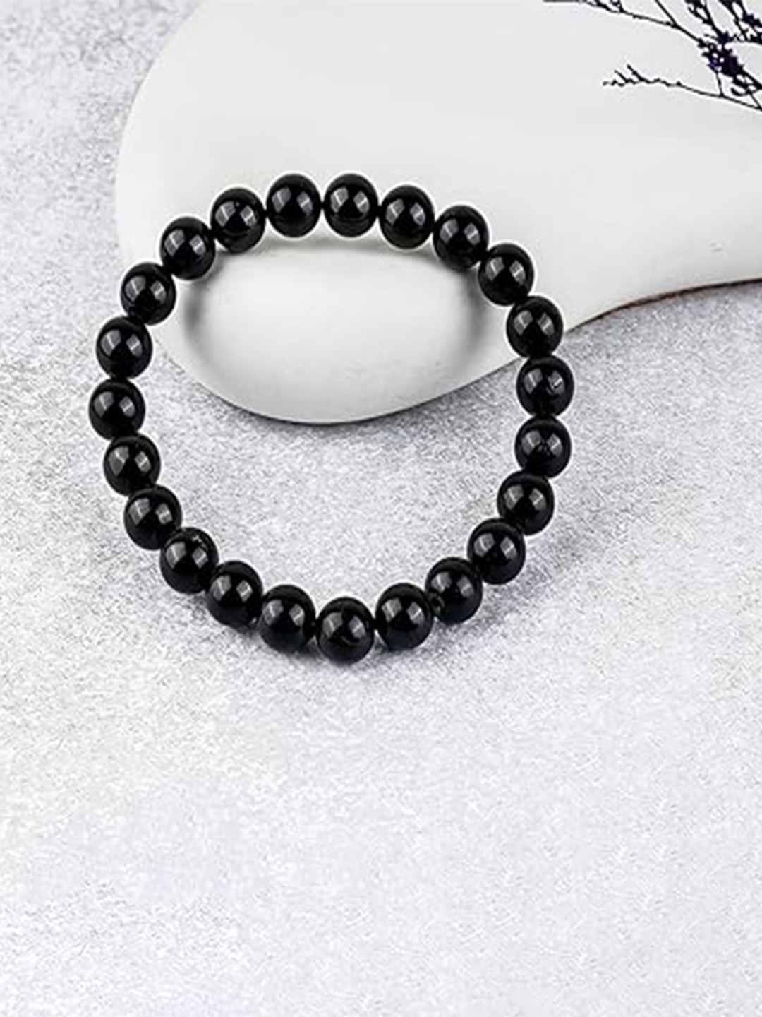 Gemsmantra Unisex Black Obsidian Bracelet