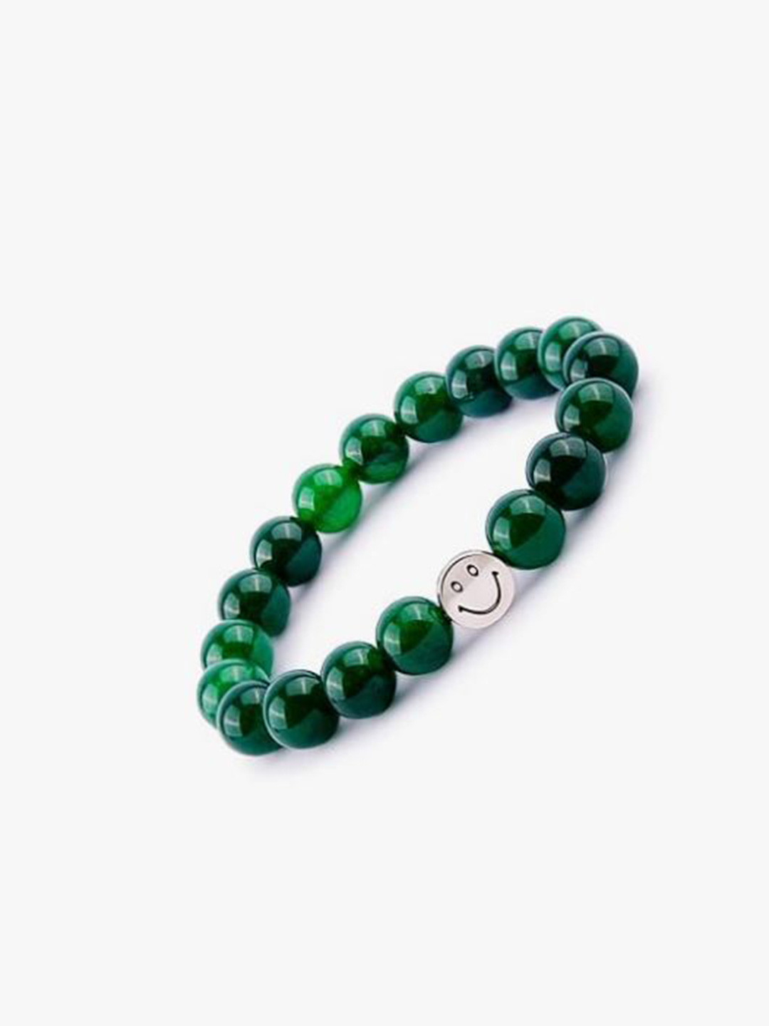 Gemsmantra Unisex Green Jade Bracelet