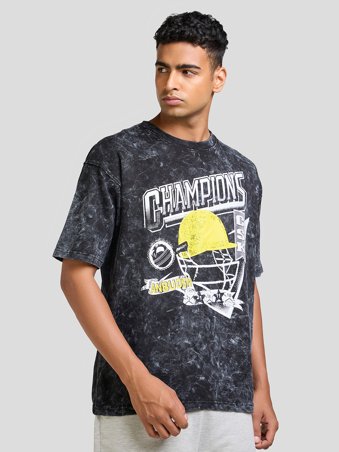 BOLDFIT CSK Men Sports Printed Pure Cotton T-shirt