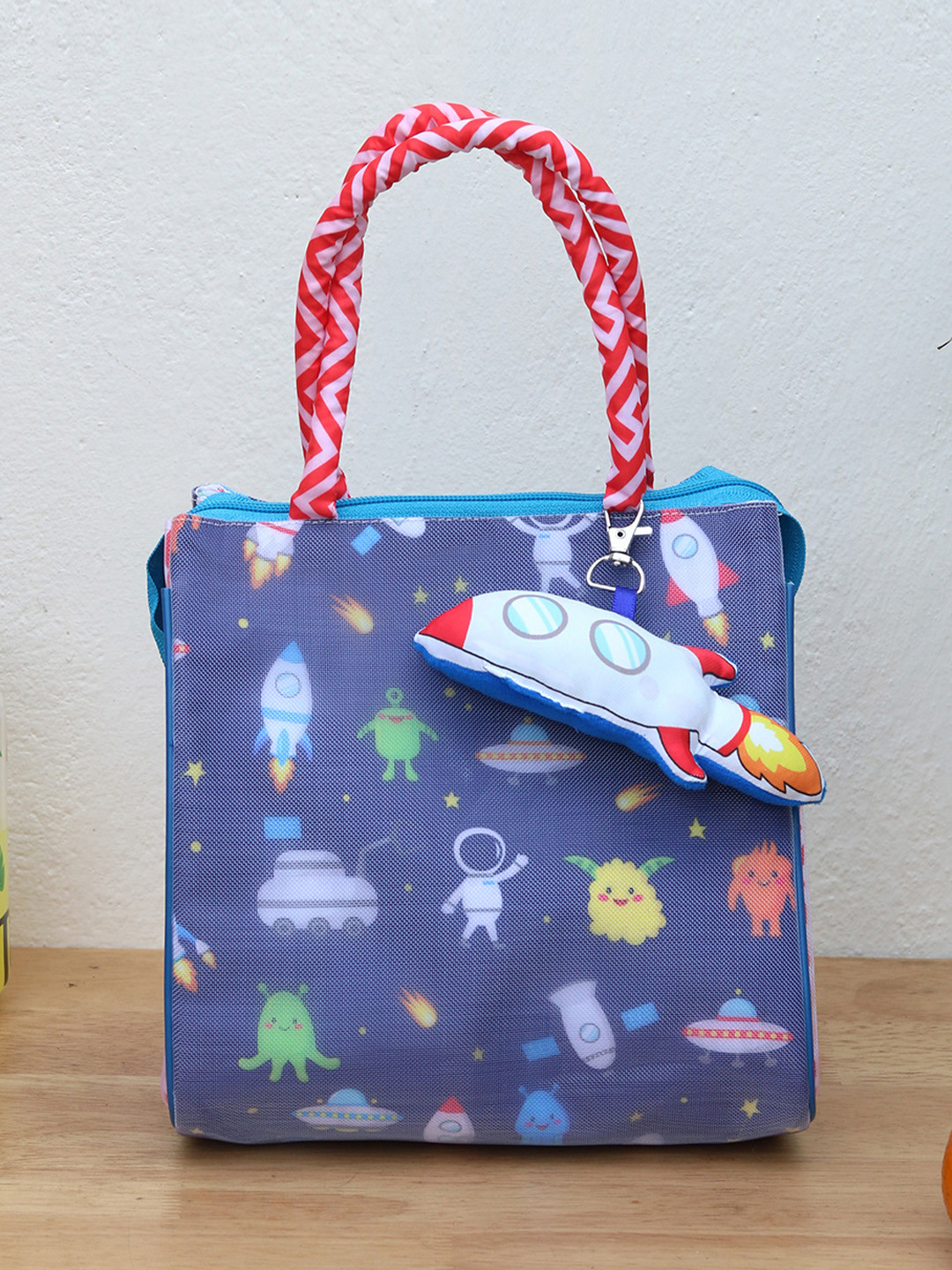 ROSADA Kids Space Printed Lightweight Waterproof Tote Bag