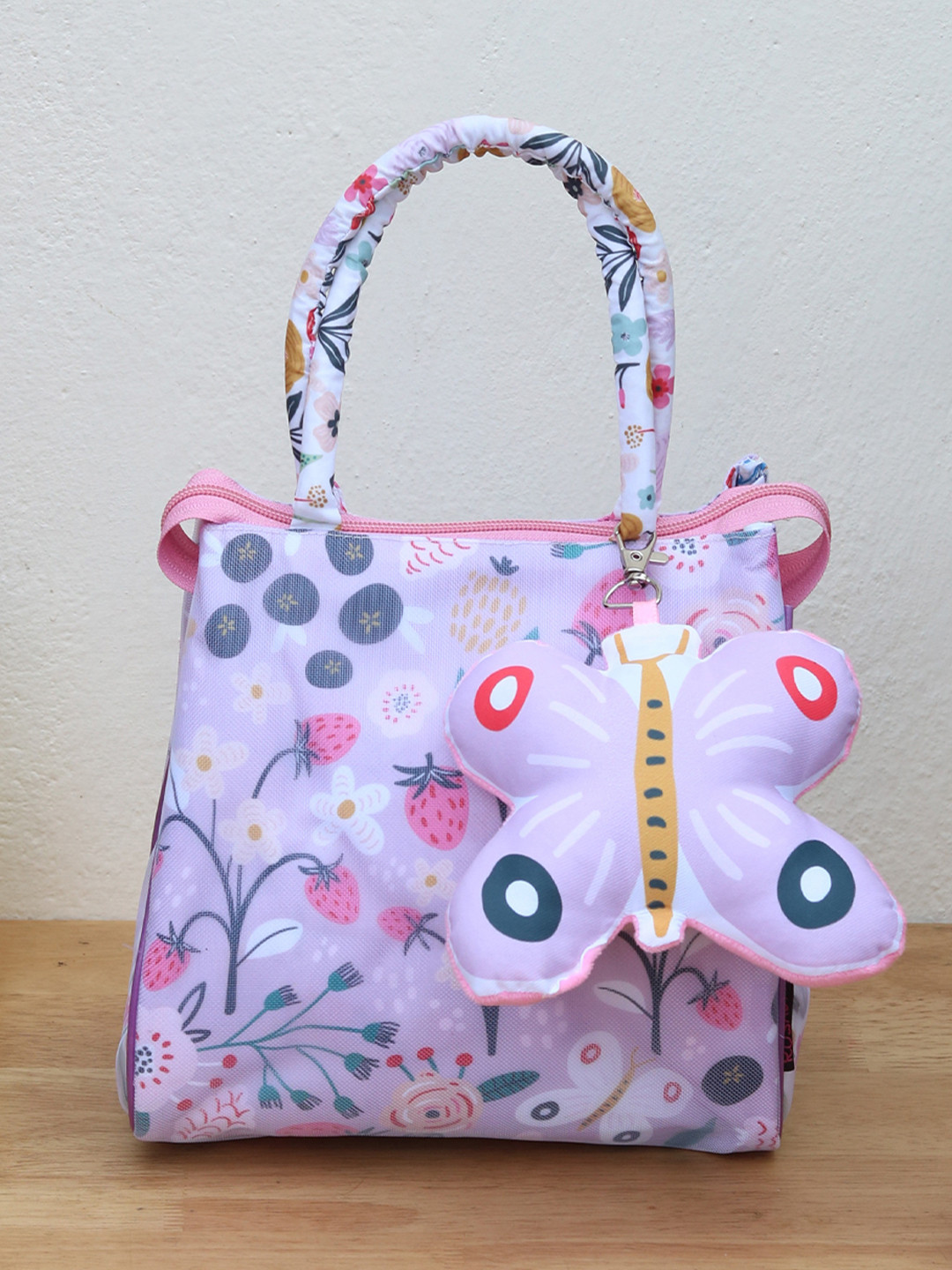 ROSADA Kids Lilac Garden Printed Lightweight Waterproof Tote Bag