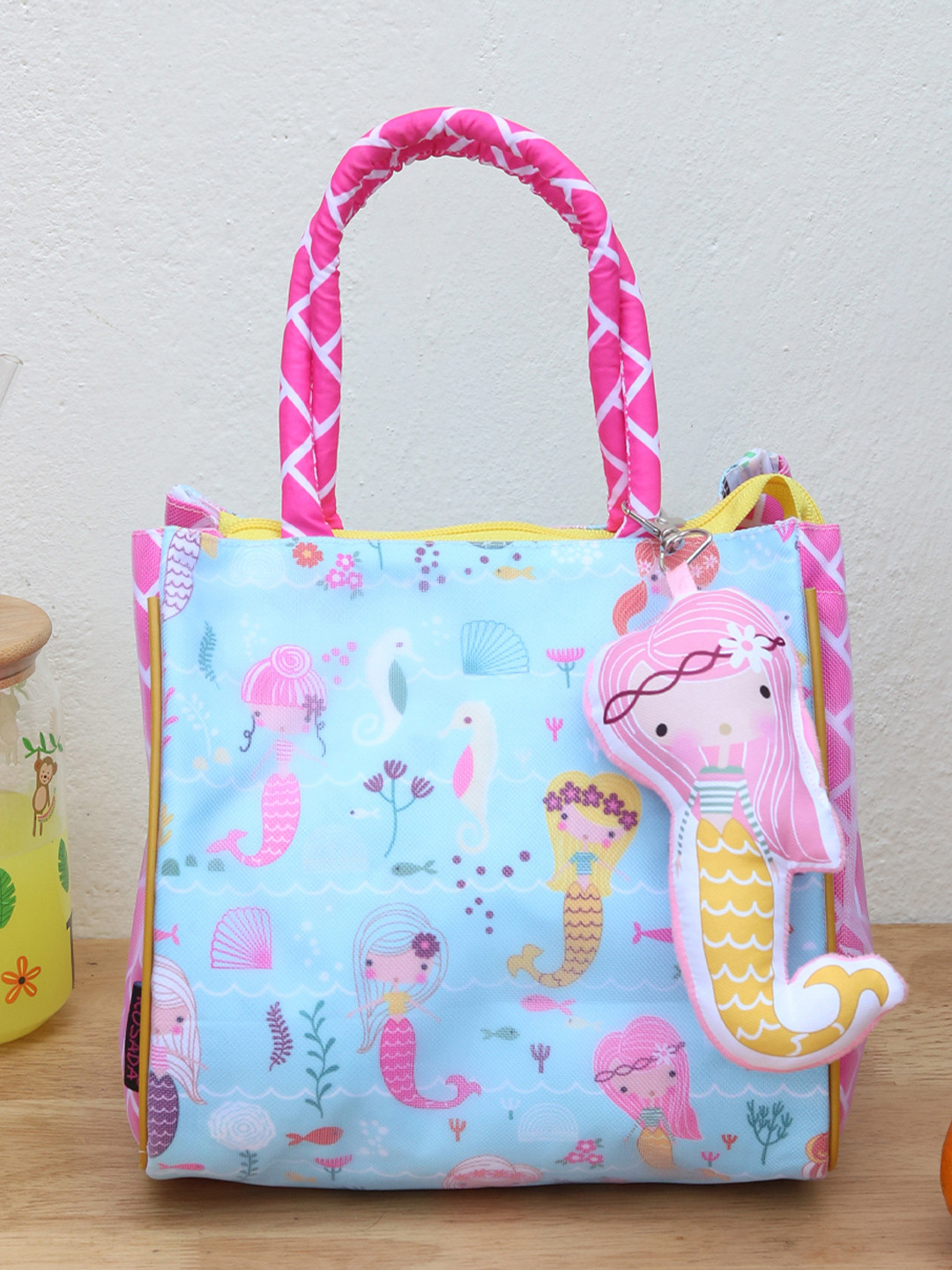 ROSADA Kids Mermaid Printed Lightweight Waterproof Tote Bag