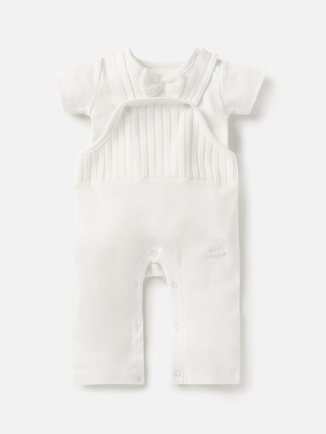 Giggles by Babyshop Infant Boys Cotton Bow Detail T-shirt & Rompers