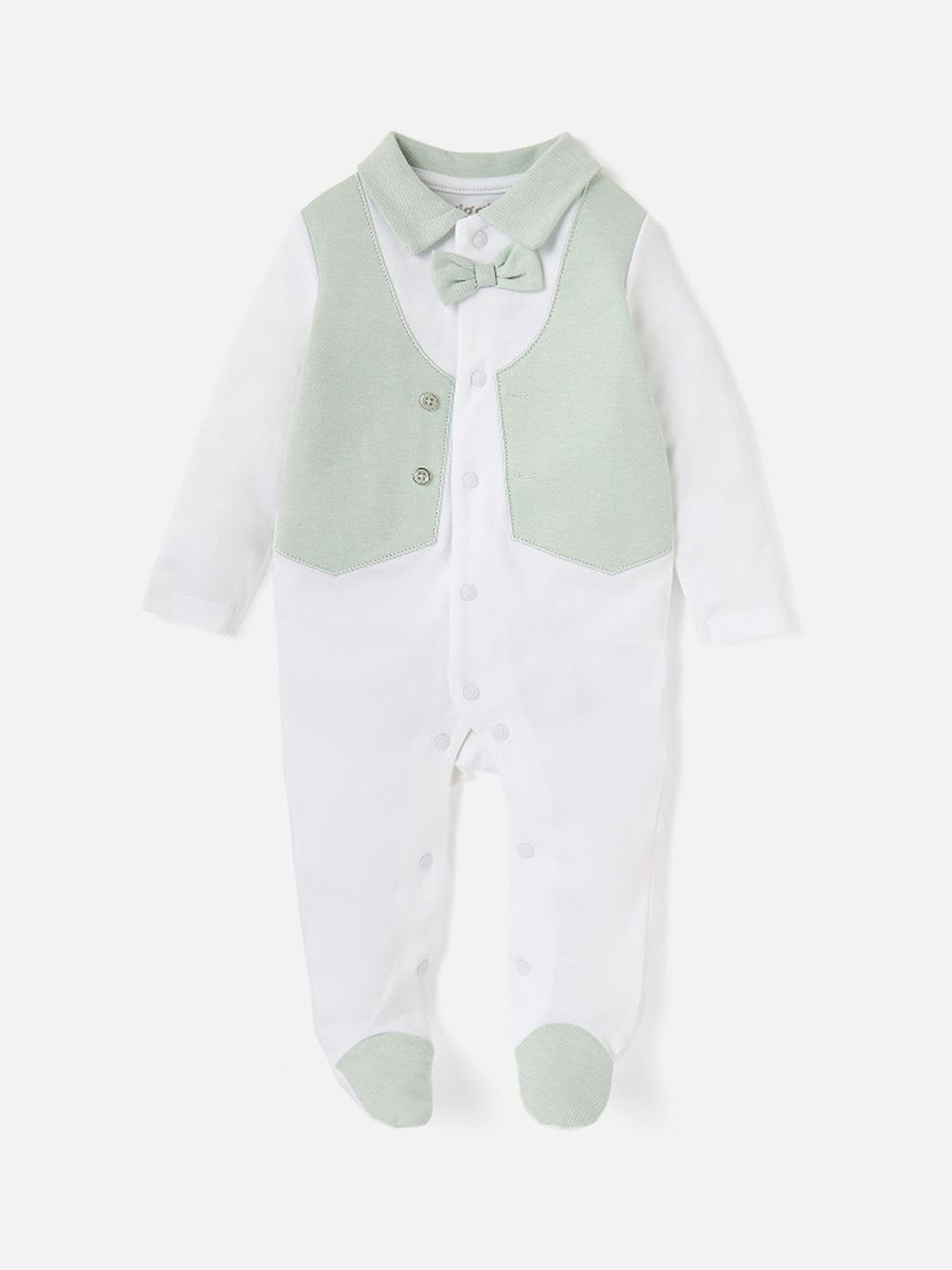 Giggles by Babyshop Boys Colourblock Closed Feet Sleepsuit