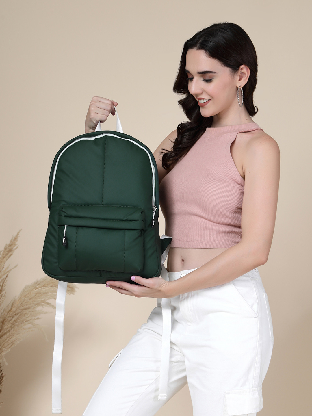 DressBerry Women Padded Backpack With 2 Stash Pockets