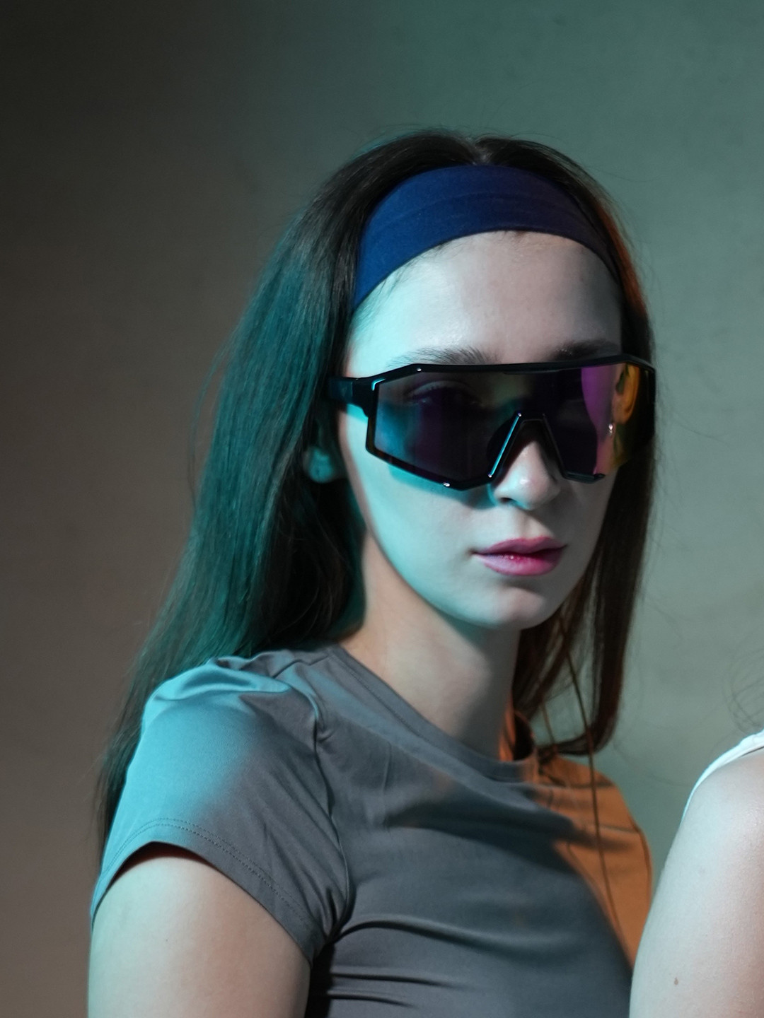 Vintage Unisex Shield Sunglasses with UV Protected Lens