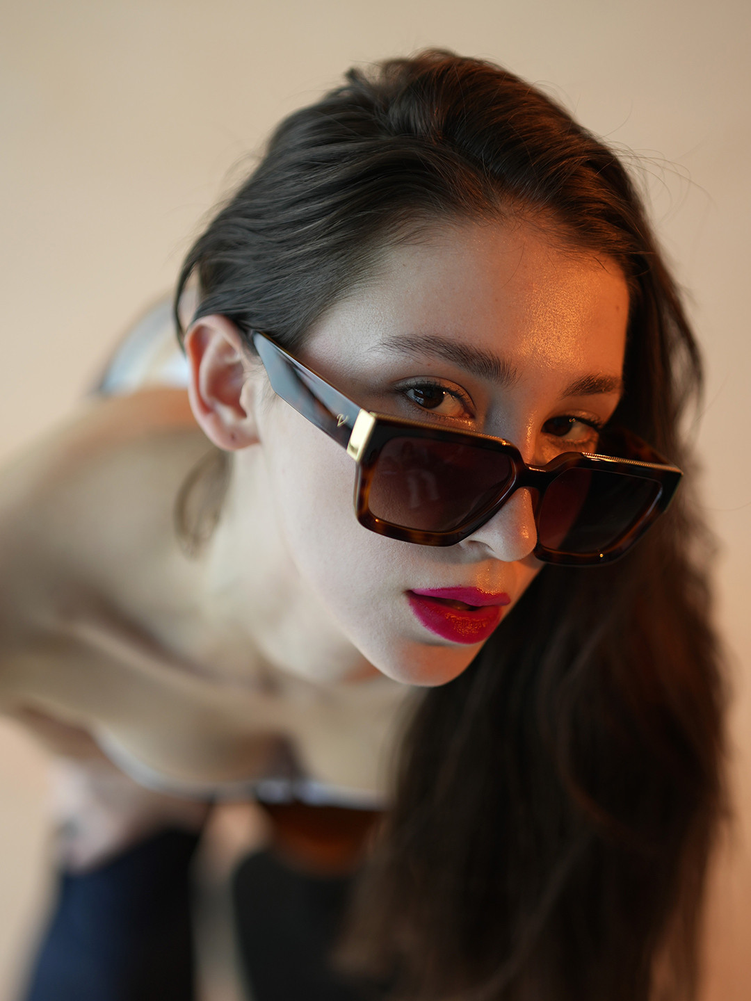 Vintage Unisex Square Sunglasses with UV Protected Lens Accompany Col 132