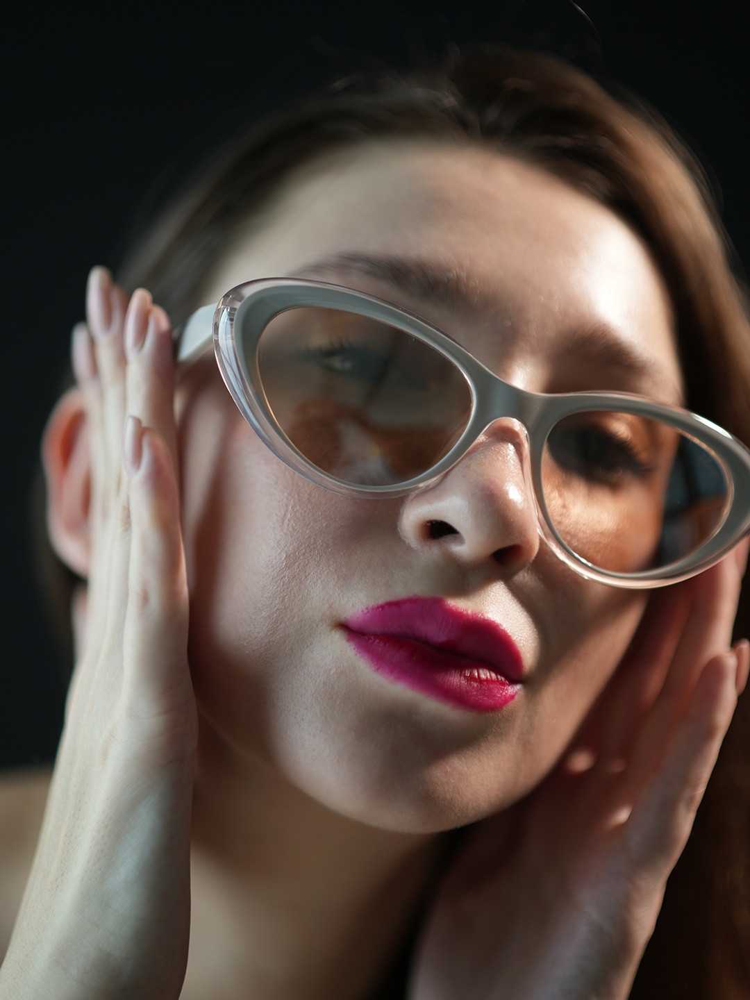 Vintage Women Cateye Sunglasses with UV Protected Lens