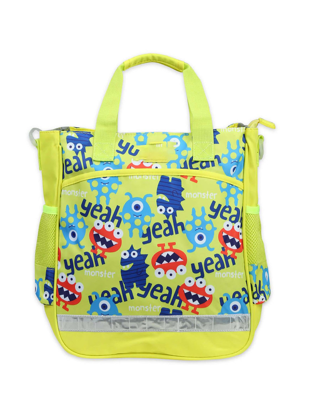 YK Girl Printed Shopper Handheld Bag with Applique
