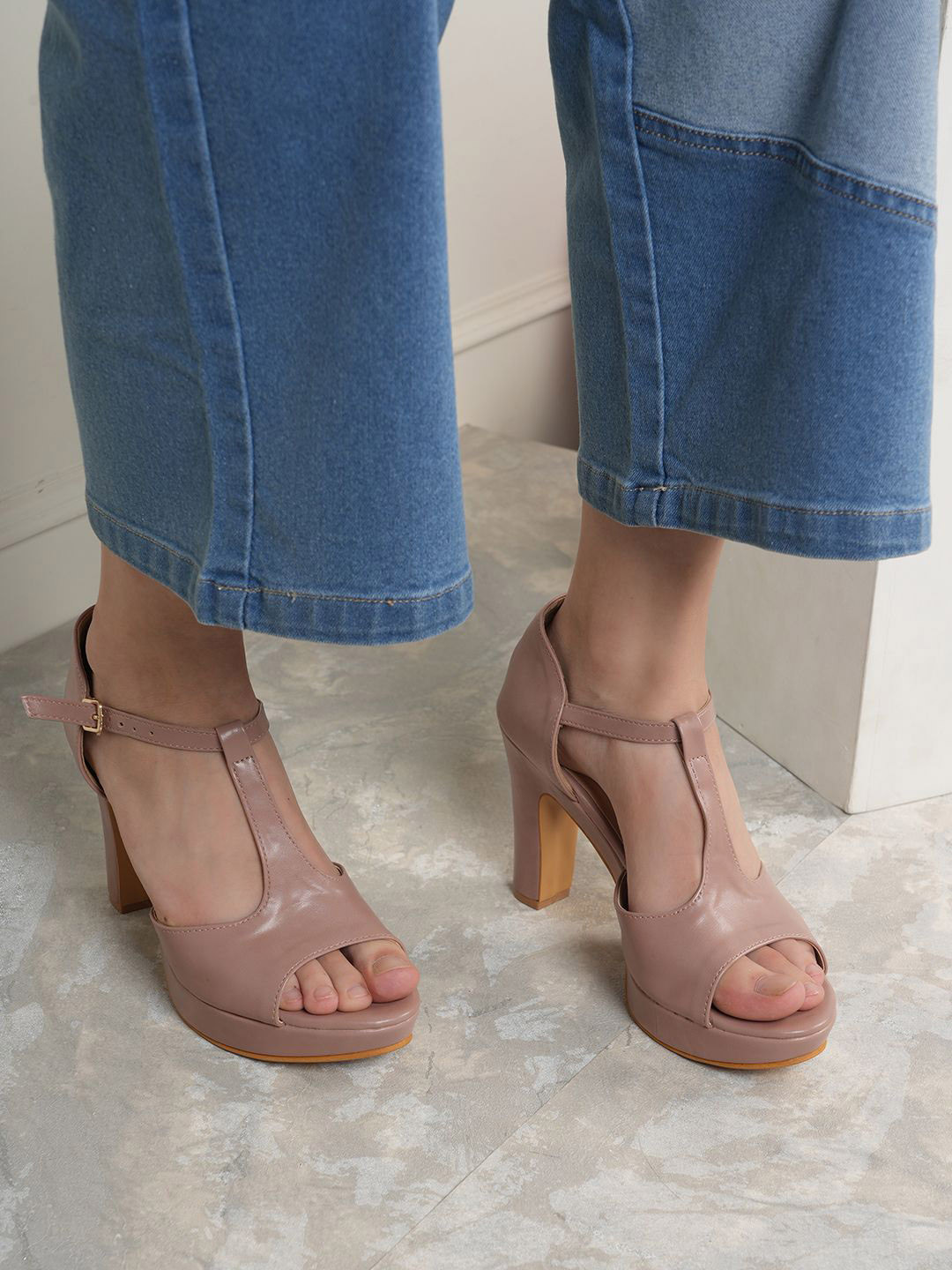 Rubeezz Party High-Top Stiletto Peep Toes