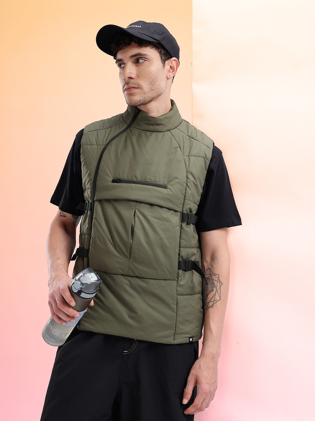 HRX by Hrithik Roshan Men Utility Outdoor Gilet Jacket