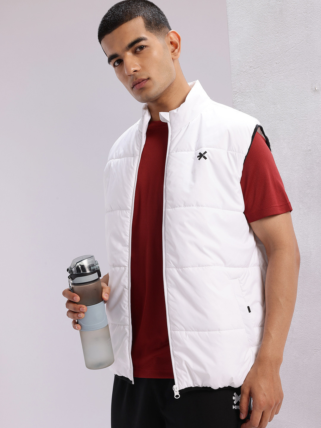HRX by Hrithik Roshan Padded Gilet Running Jacket