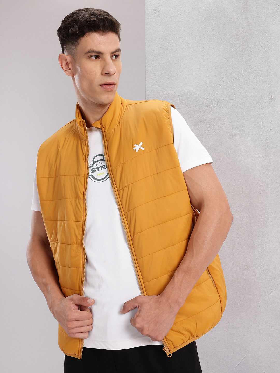 HRX by Hrithik Roshan Brand Logo Detail Gilet