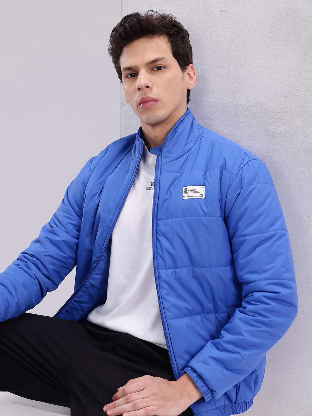HRX by Hrithik Roshan Mock Collar Padded Lifestyle Jacket