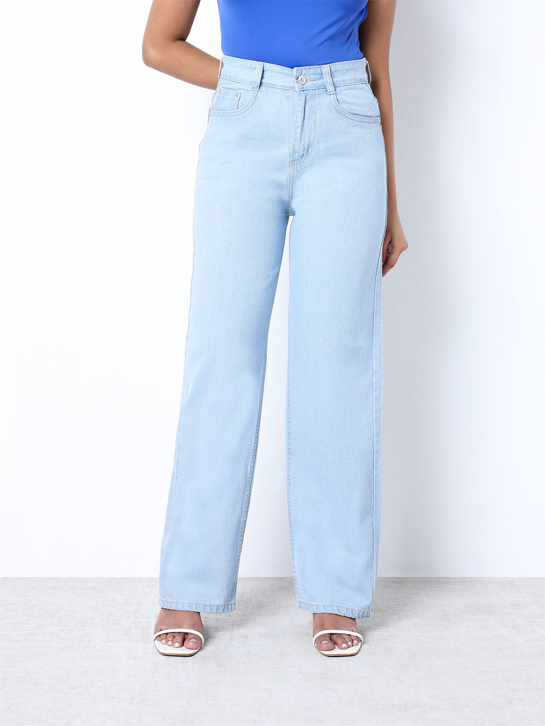 ZUYA Women Non Stretch Stright Fit Denim Jeans
