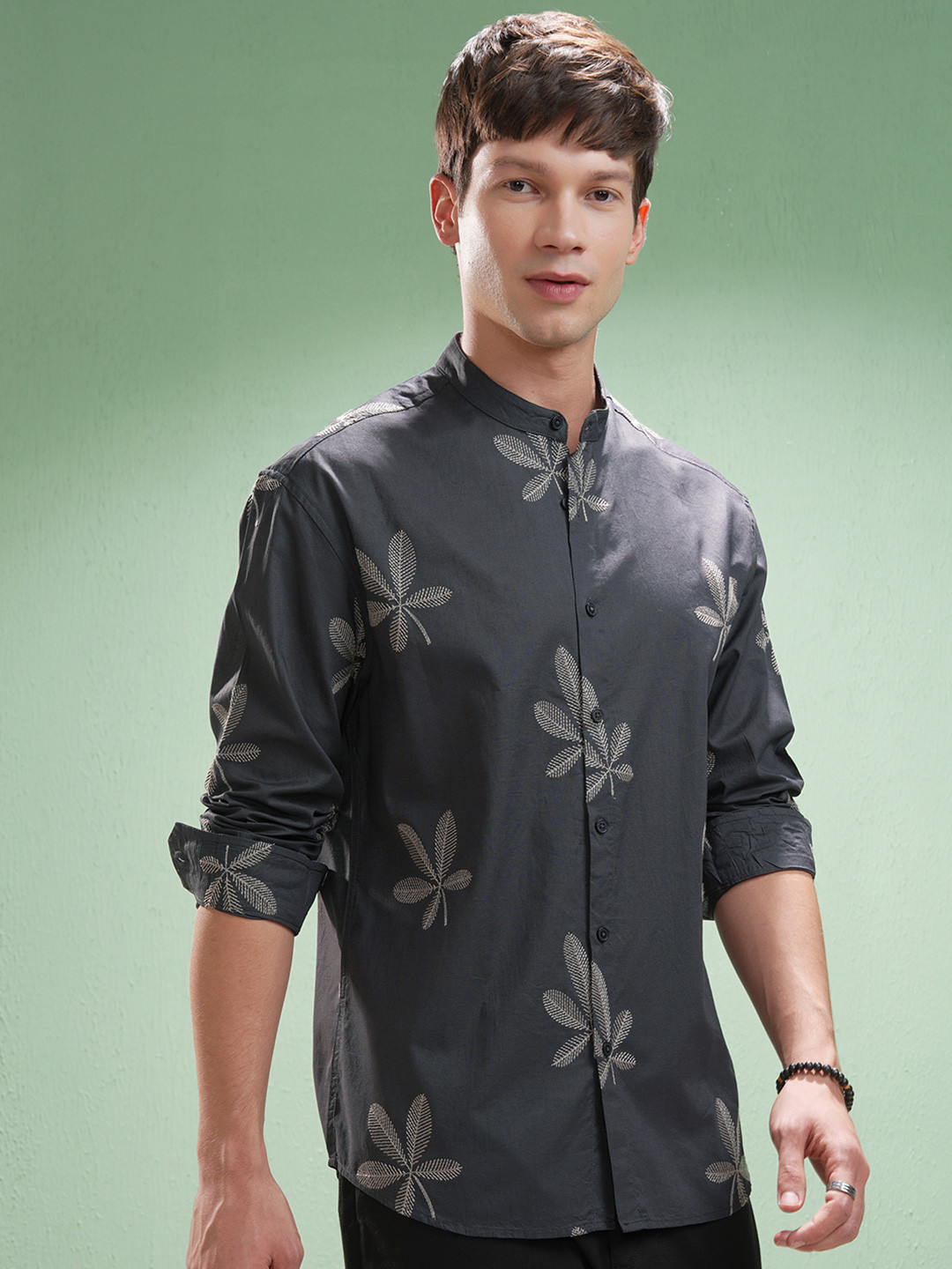 HIGHLANDER Men Comfort Embroidered Shirt