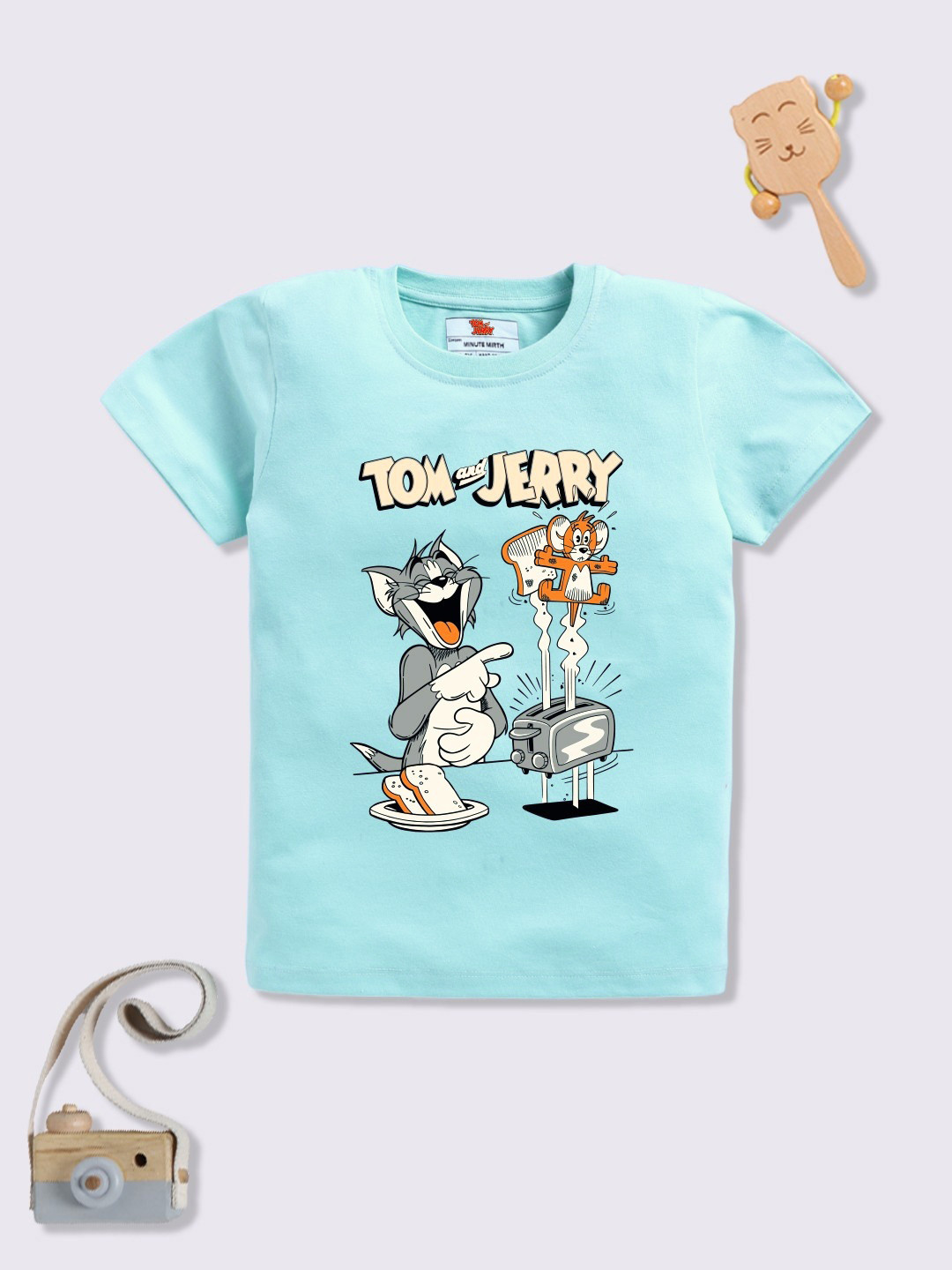 YK X Minute Mirth Boys Tom And Jerry Printed T-shirt