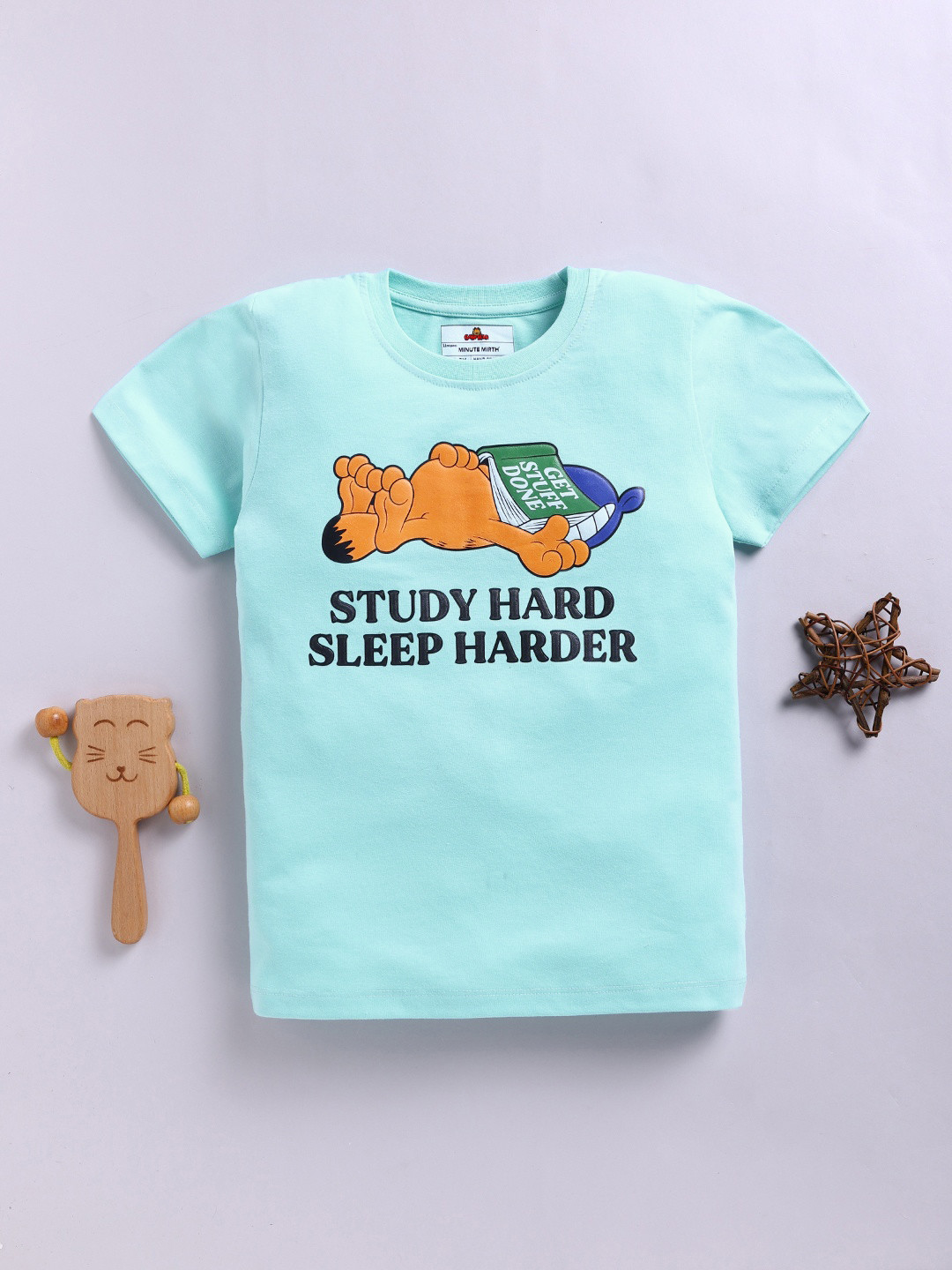 YK X Minute Mirth Boys Garfield Printed T-shirt