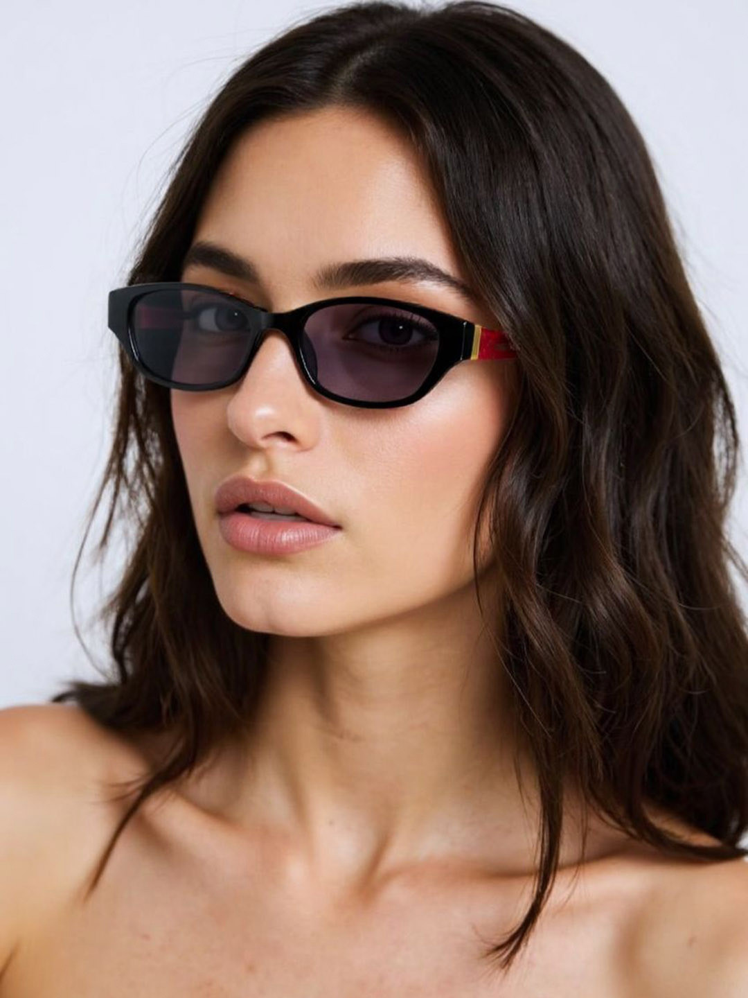 Ted Smith Women Cat Eye Acetate Sunglasses With Polarised Lens With SUN-KRISTEN_C1