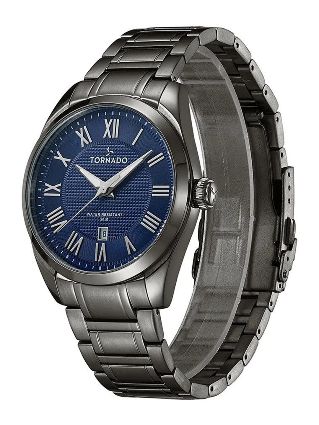 TORNADO Men Embellished Dial & Stainless Steel Straps Analogue Watch T8007-XBXN