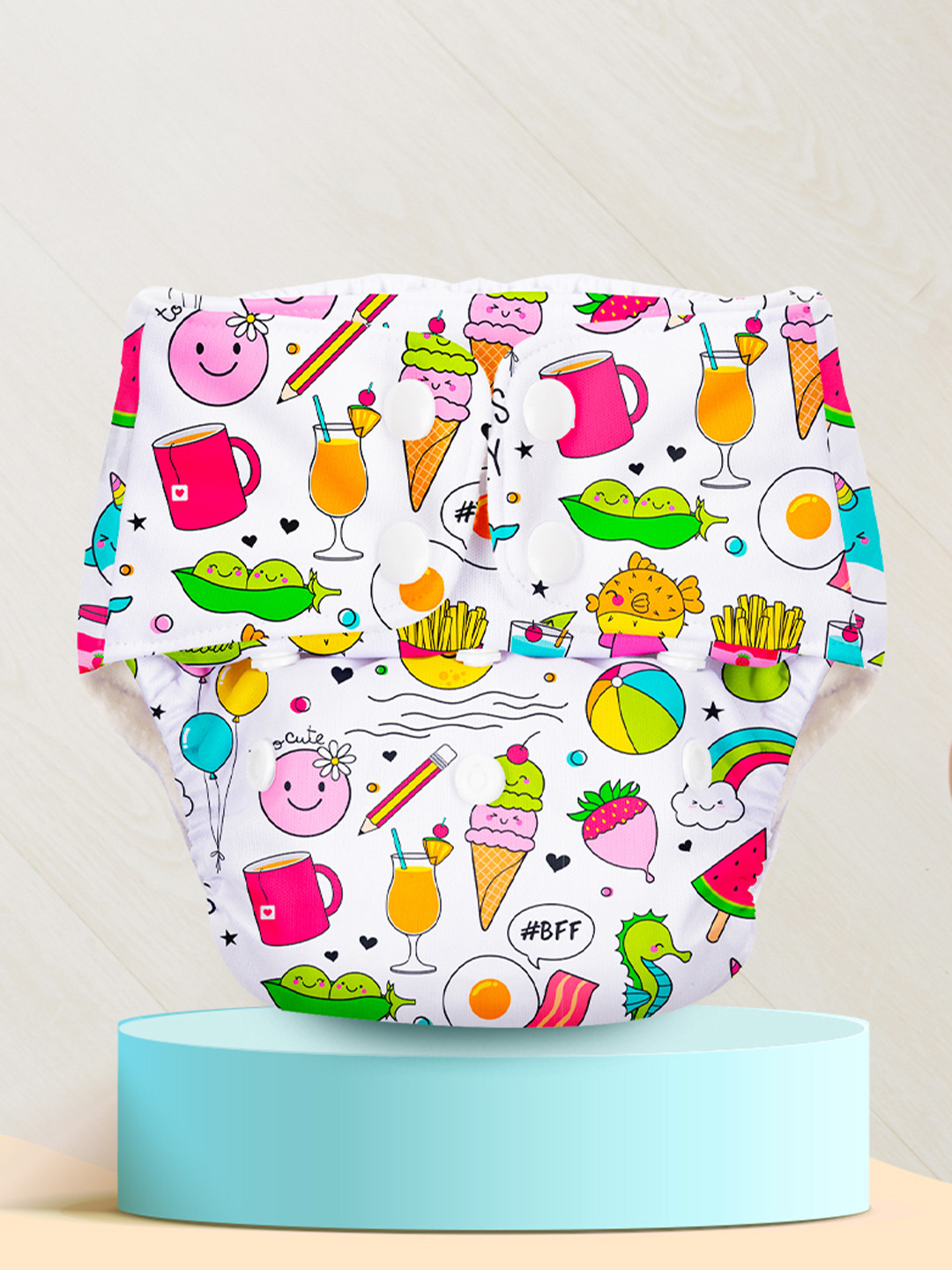 SuperBottoms Basic Cotton Cloth Diapers for Babies Adjustable & Washable