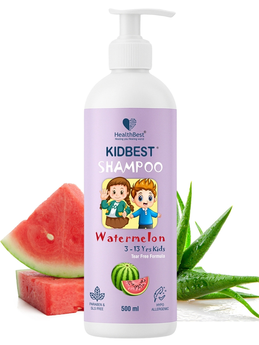 HealthBest Kidbest Watermelon Shampoo - 500 ml