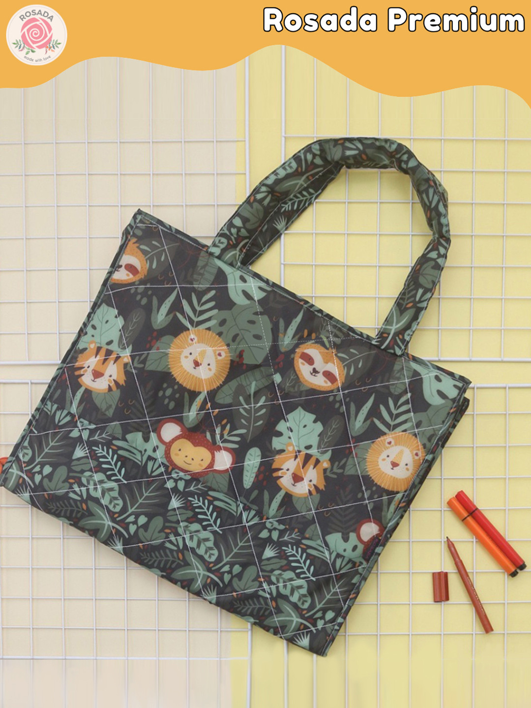 ROSADA Kids Jungle Printed Art Bag