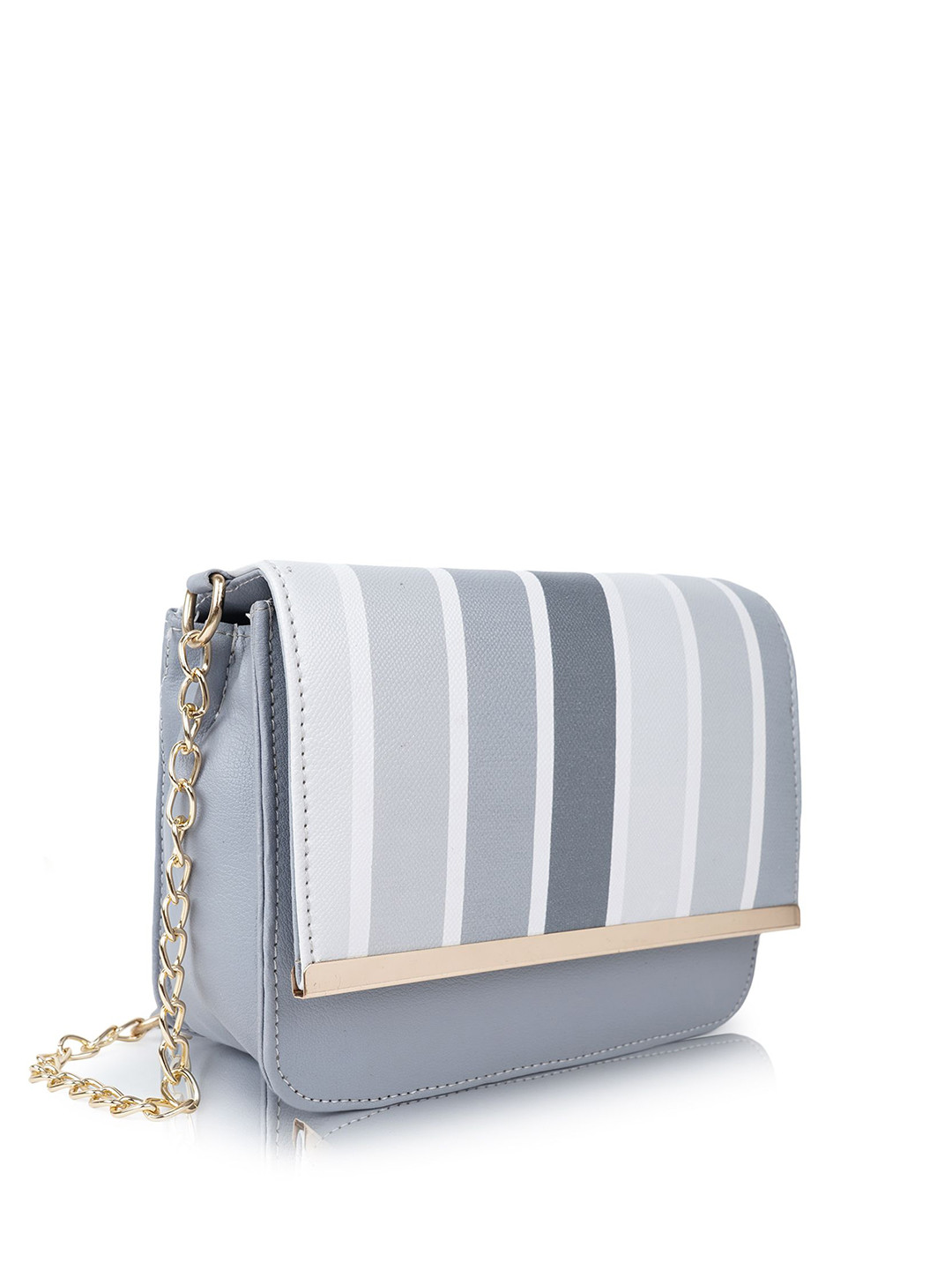 ROLEXO Women Striped Leather Crossbody Sling Bag