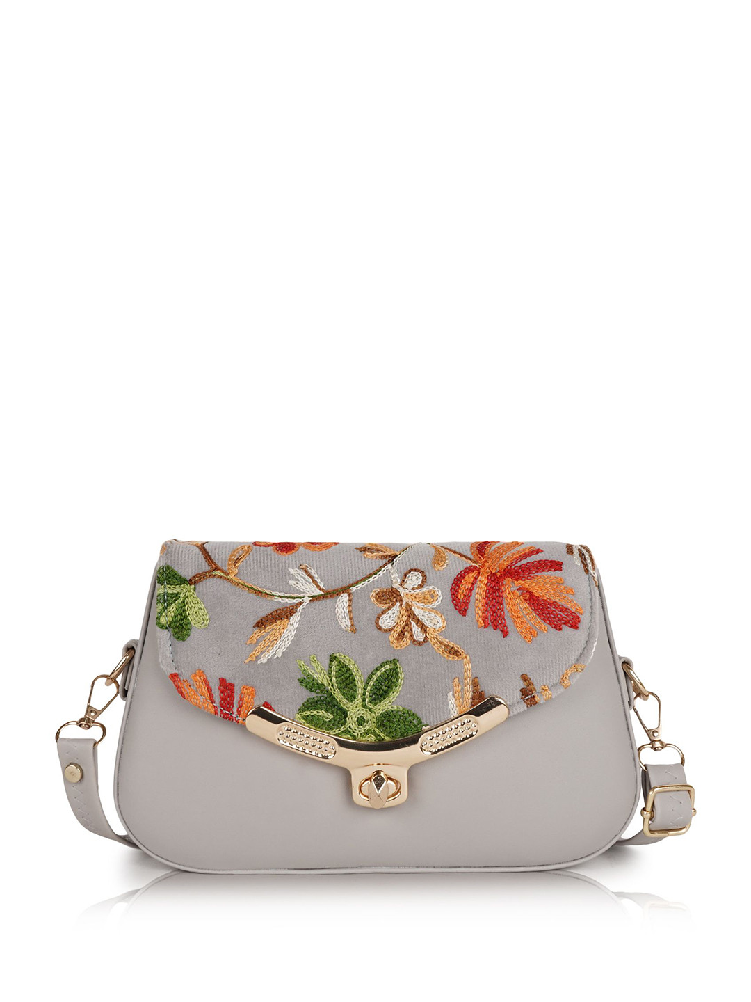 ROLEXO Floral Sling Bag with Cut Work