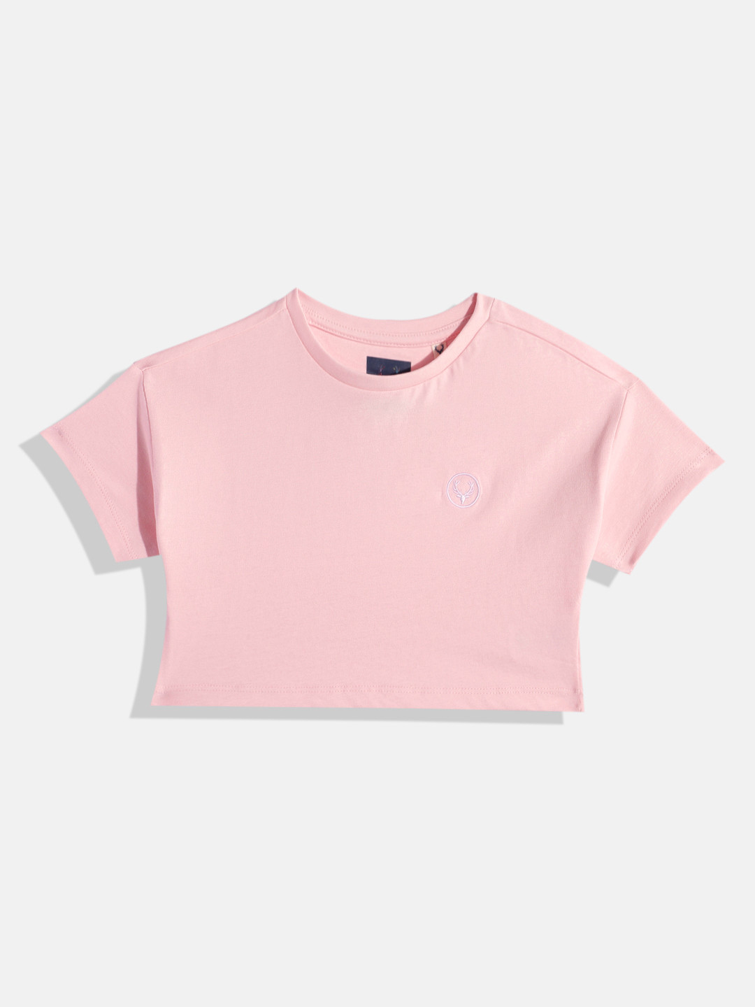 Allen Solly Junior Girls Pure Cotton Crop T-shirt