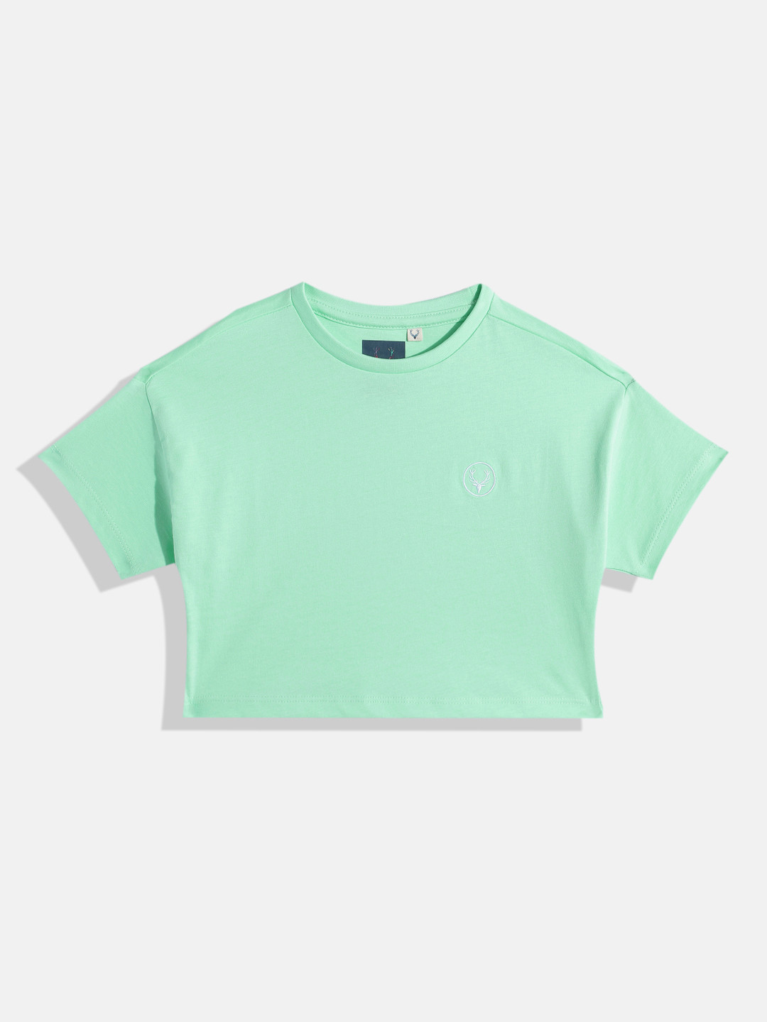 Allen Solly Junior Girls Pure Cotton Crop T-shirt