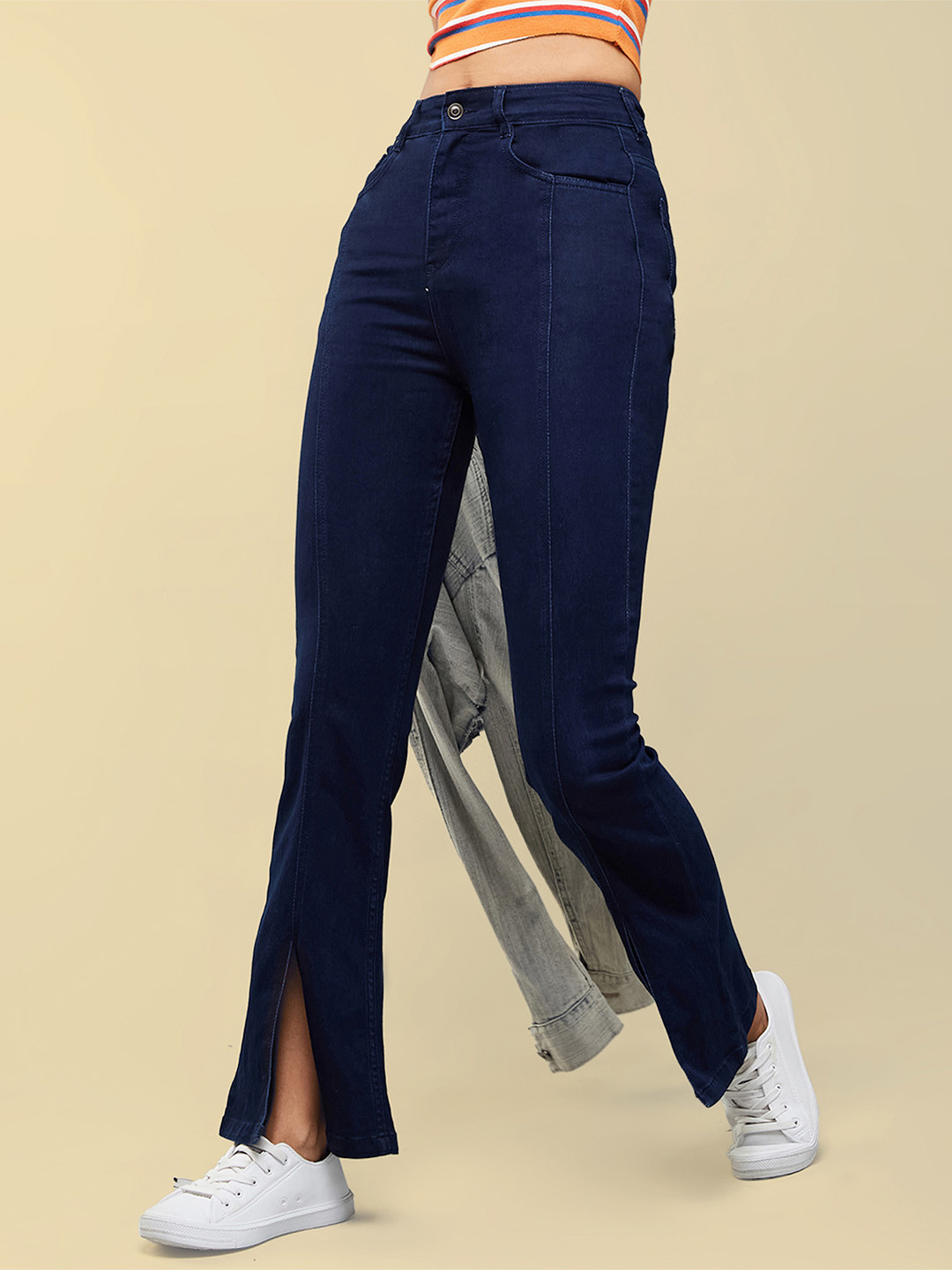 The Roadster Lifestyle Co Bootcut High Rise Stretchable Denim Jeans