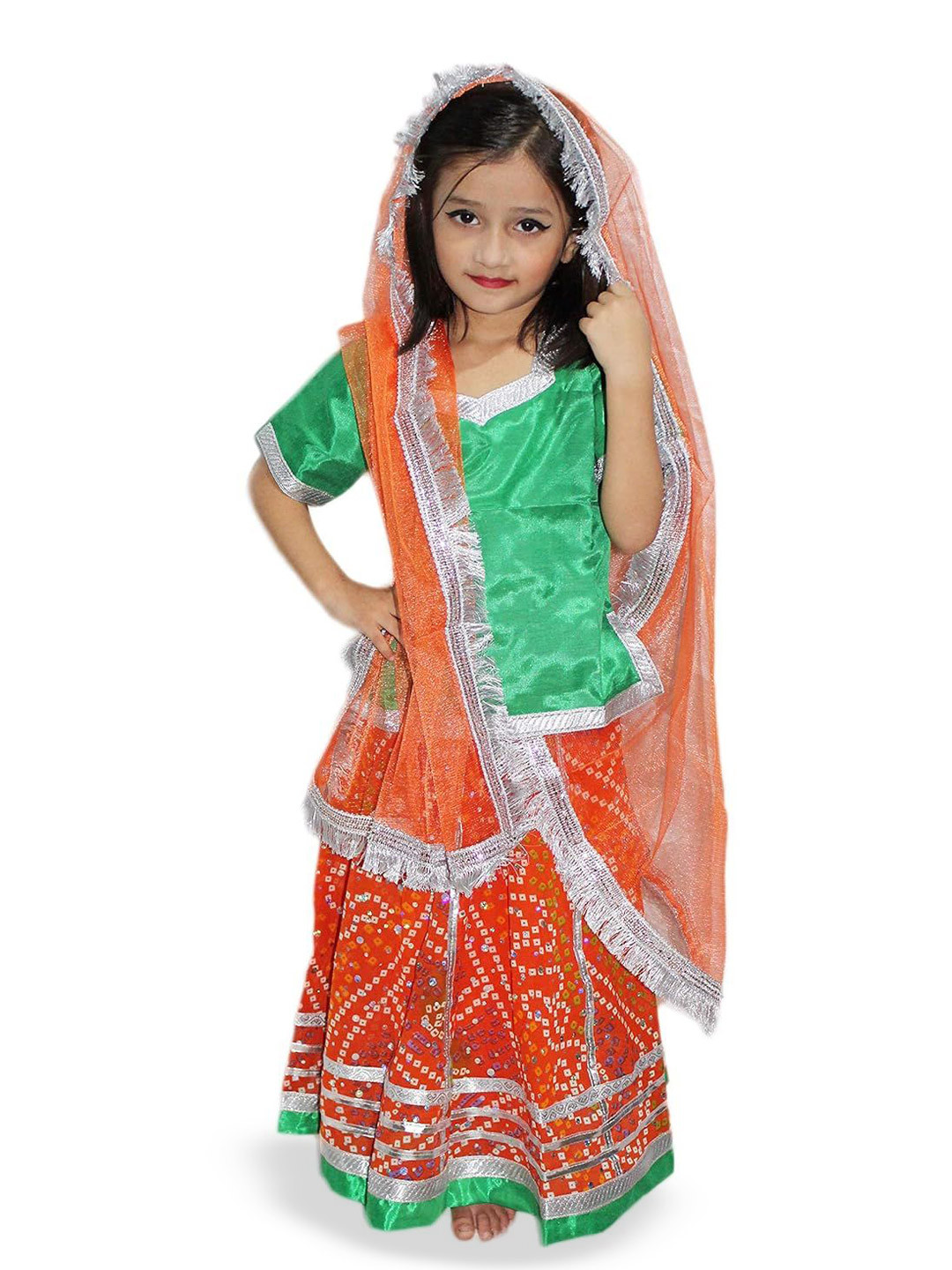 Kaku Fancy dresses Girls Rajasthani Folk Dance Costume