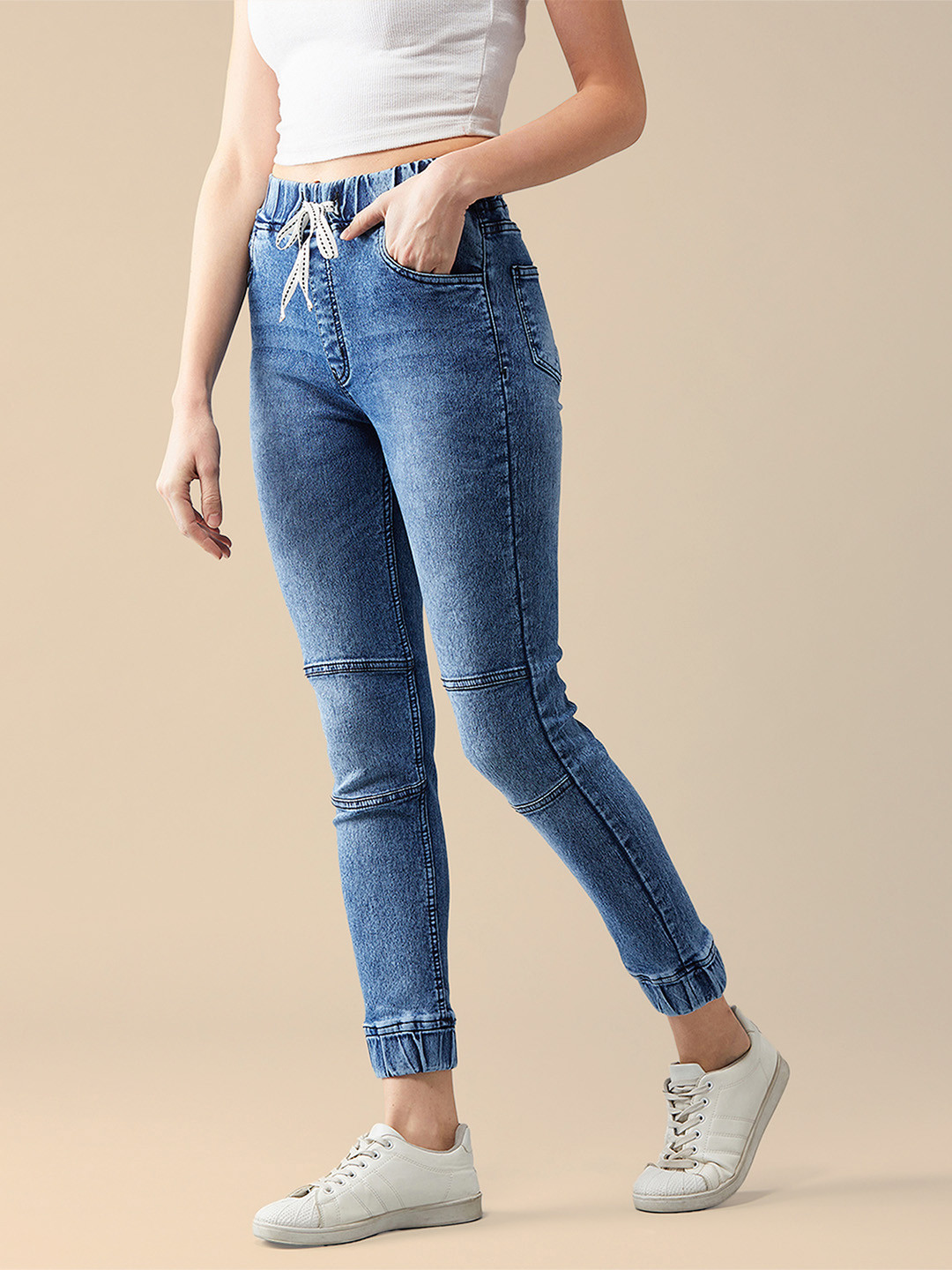 The Roadster Lifestyle Co Cosmic Music Connection Patch Denim Jogger