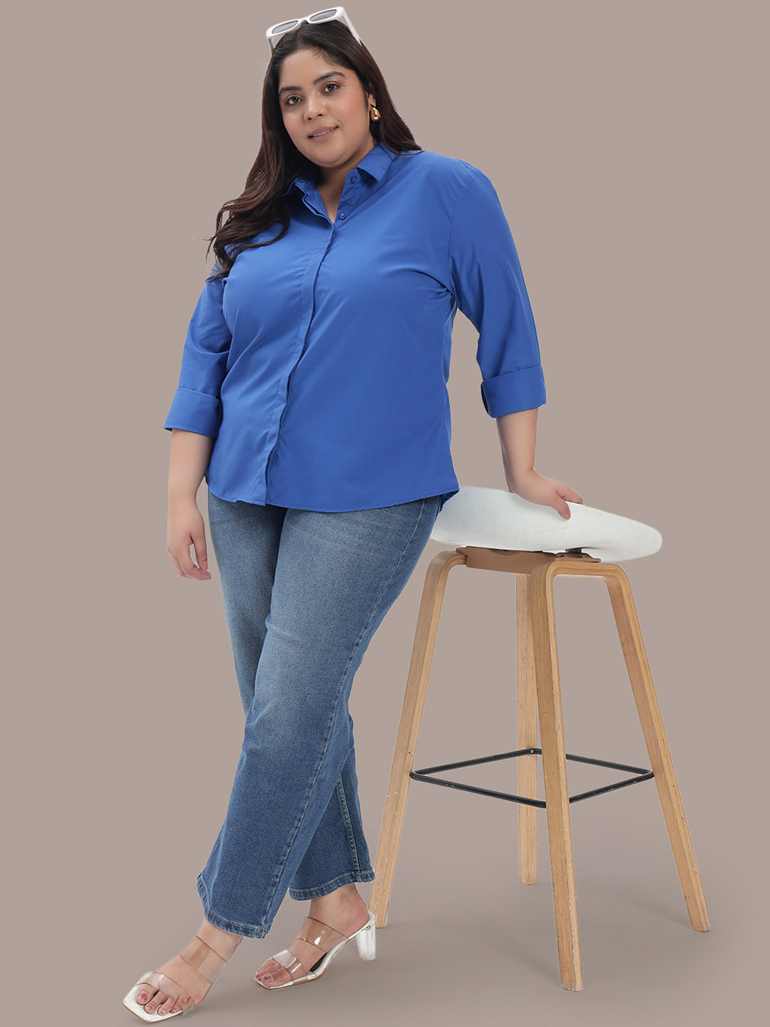 The Roadster Lifestyle Co Plus Size Casual Shirt
