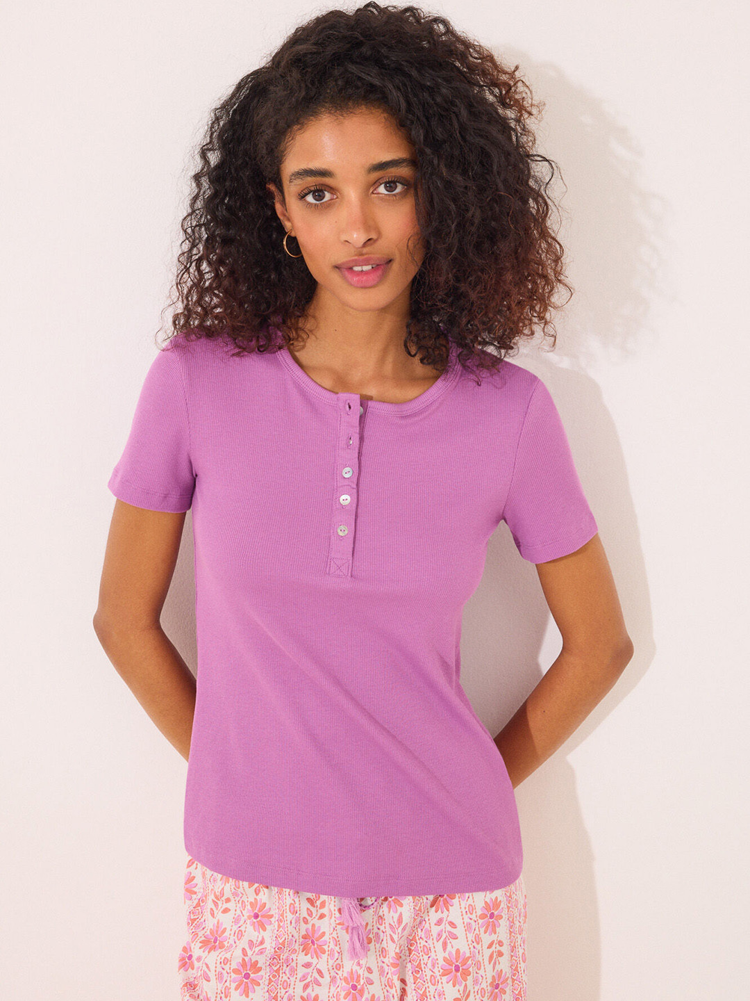 women'secret Ribbed Lounge Tshirts