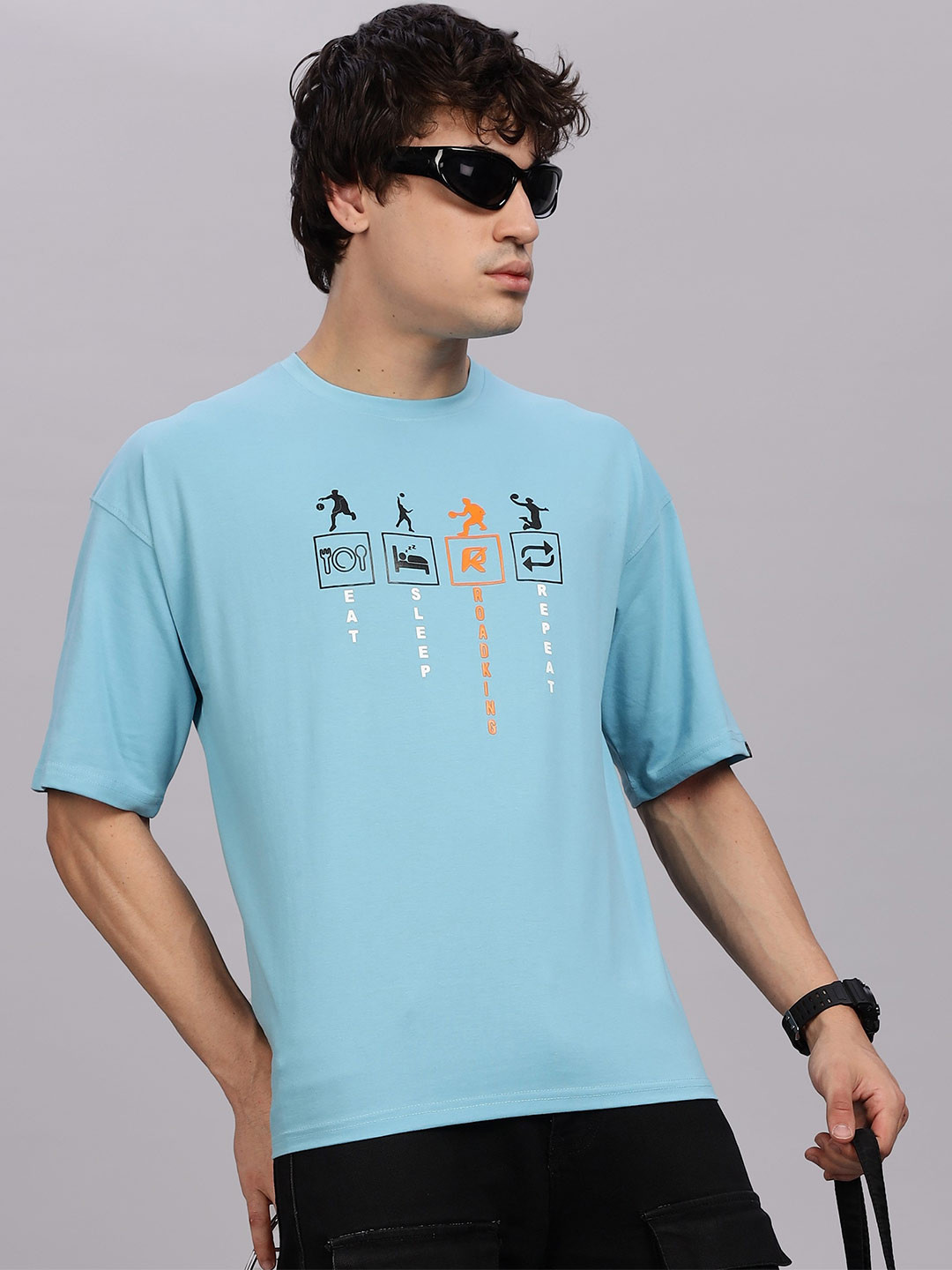 Roadking Men Printed T-shirt