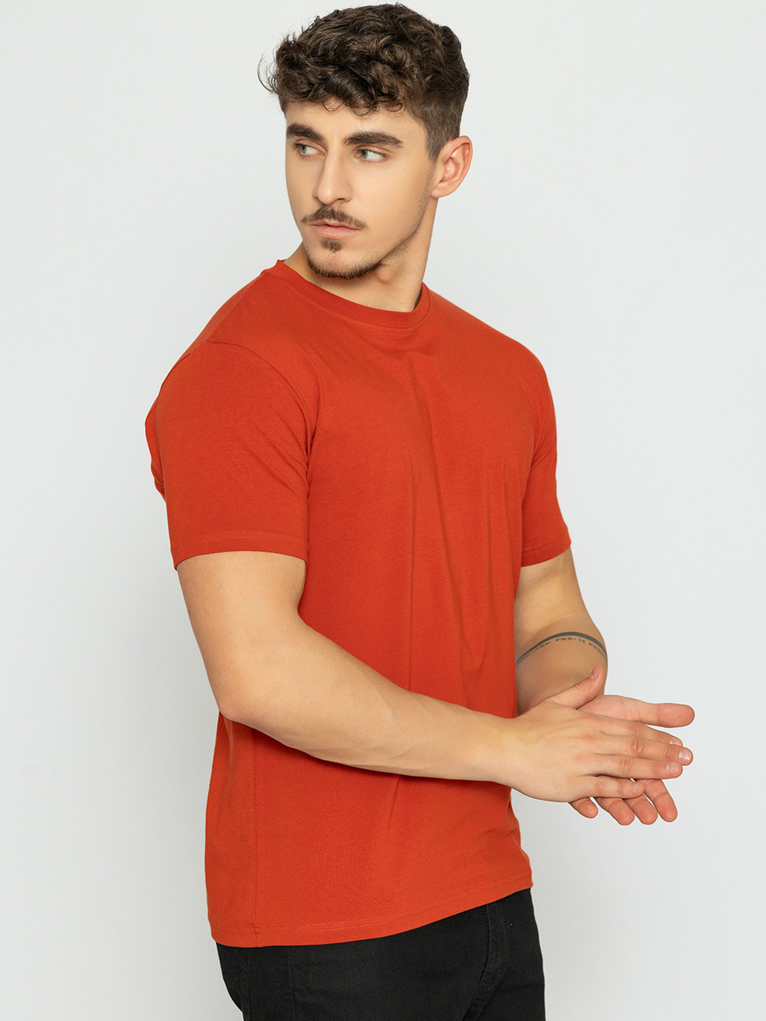 Bonjour Baked Apple Round Neck Half Sleeves T-Shirt