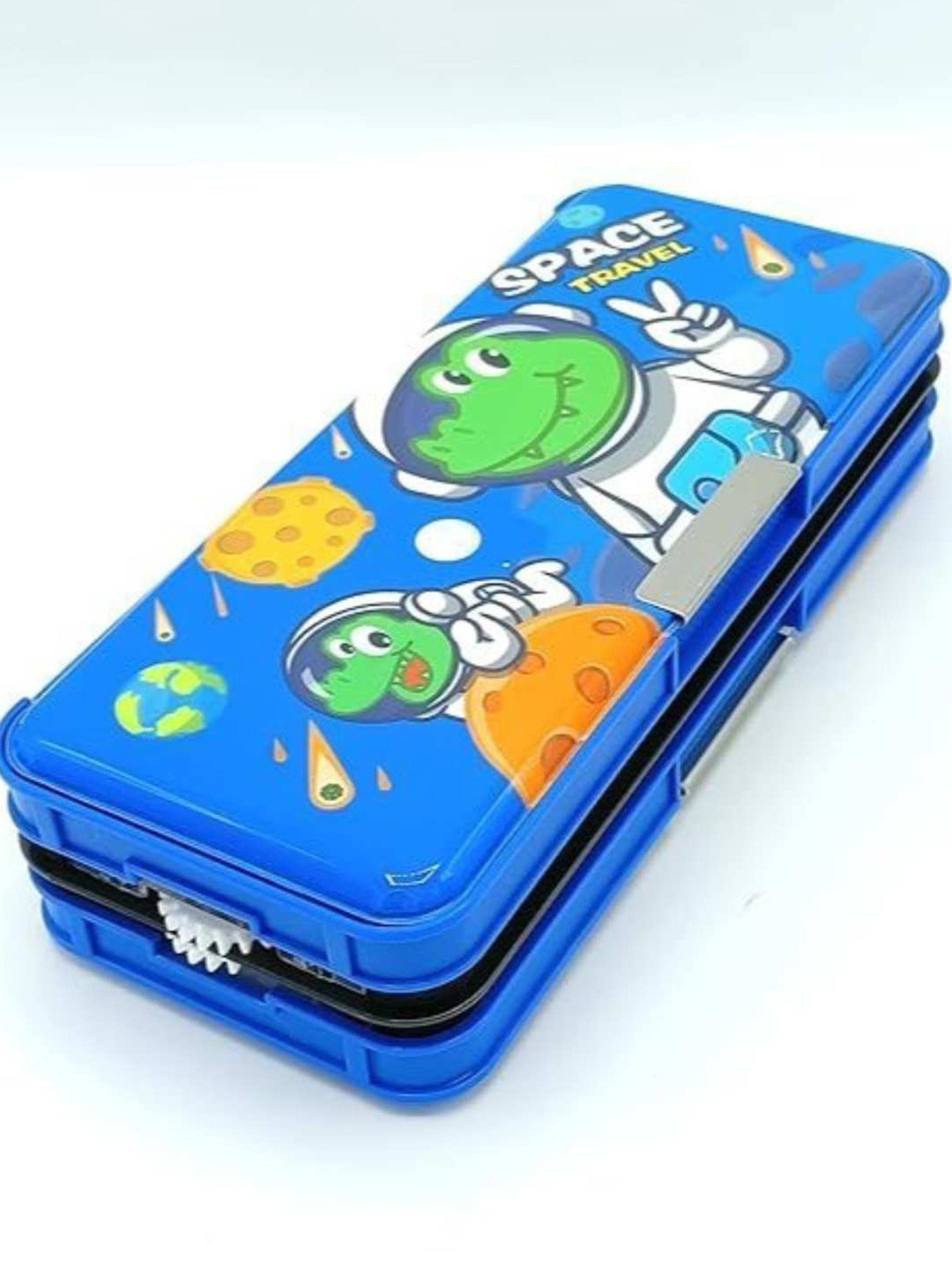 YK Kids Multi-Layer Expandable Geometry Self Design Pen Cases Stationery