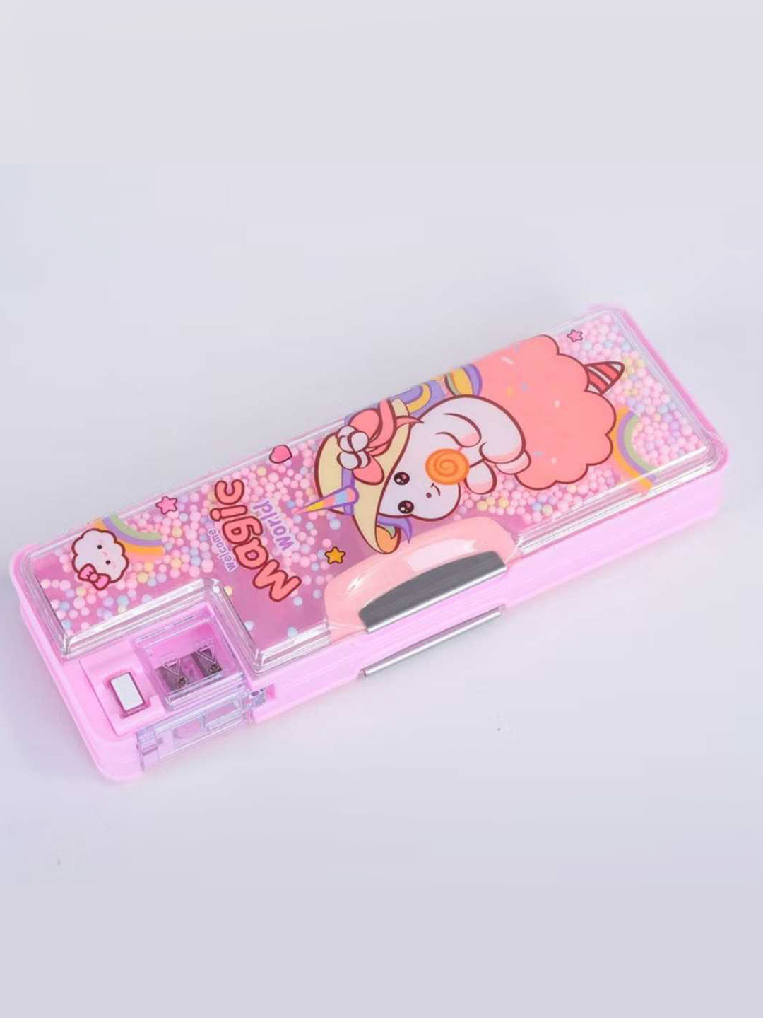 YK Self Design Magnetic Pen Cases Stationery With Built-in Sharpener