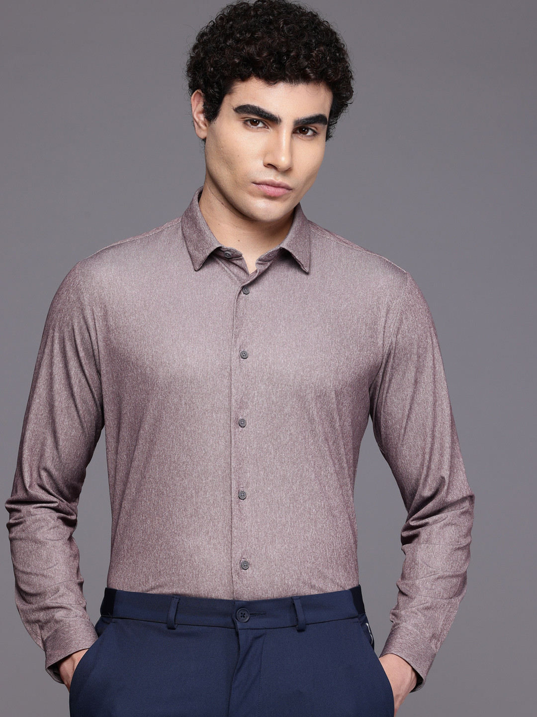 Louis Philippe Ath.Work Super Slim Fit Semiformal Shirt