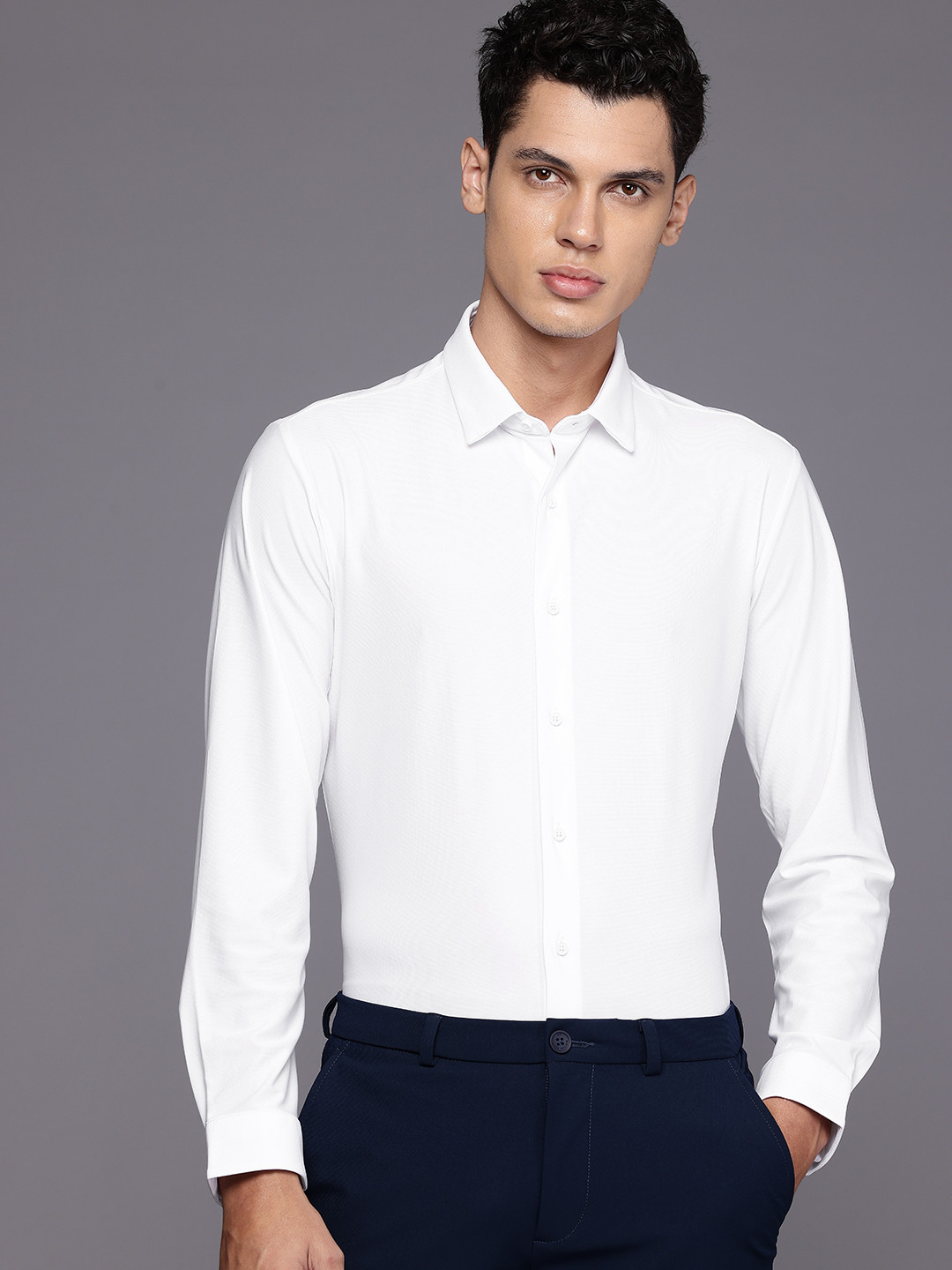 Louis Philippe Ath.Work Super Slim Fit Semiformal Shirt
