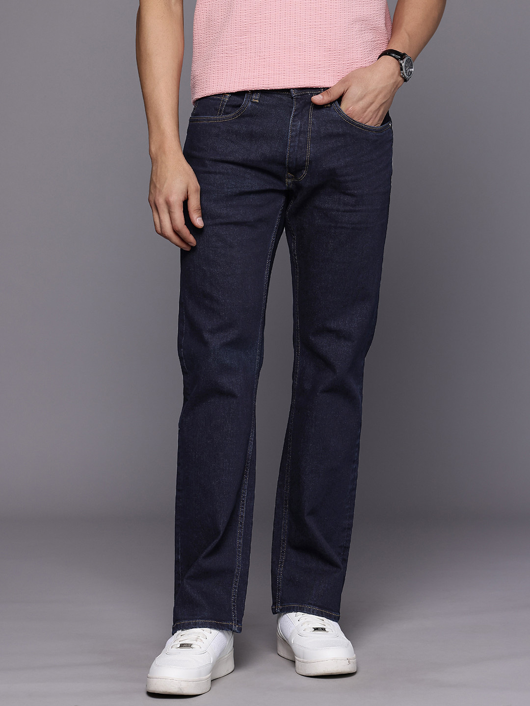 Louis Philippe Jeans Men Bootcut Stretchable Jeans