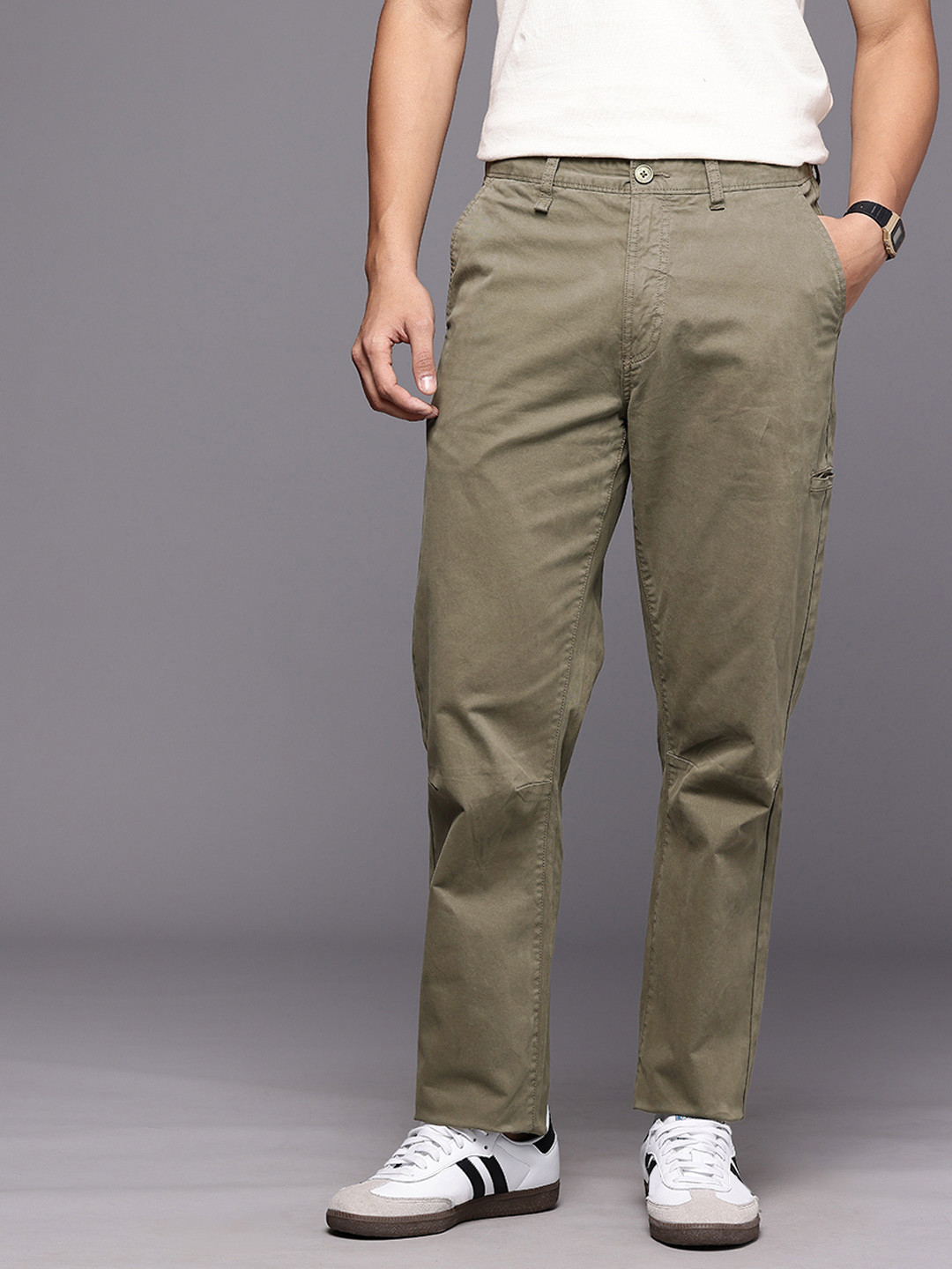 Louis Philippe Jeans Men Chinos Trousers
