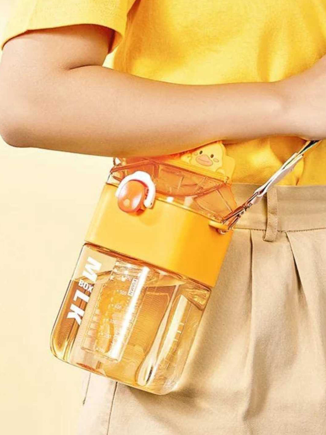 YK Pink And Yellow Plastic Water Bottle-950ml