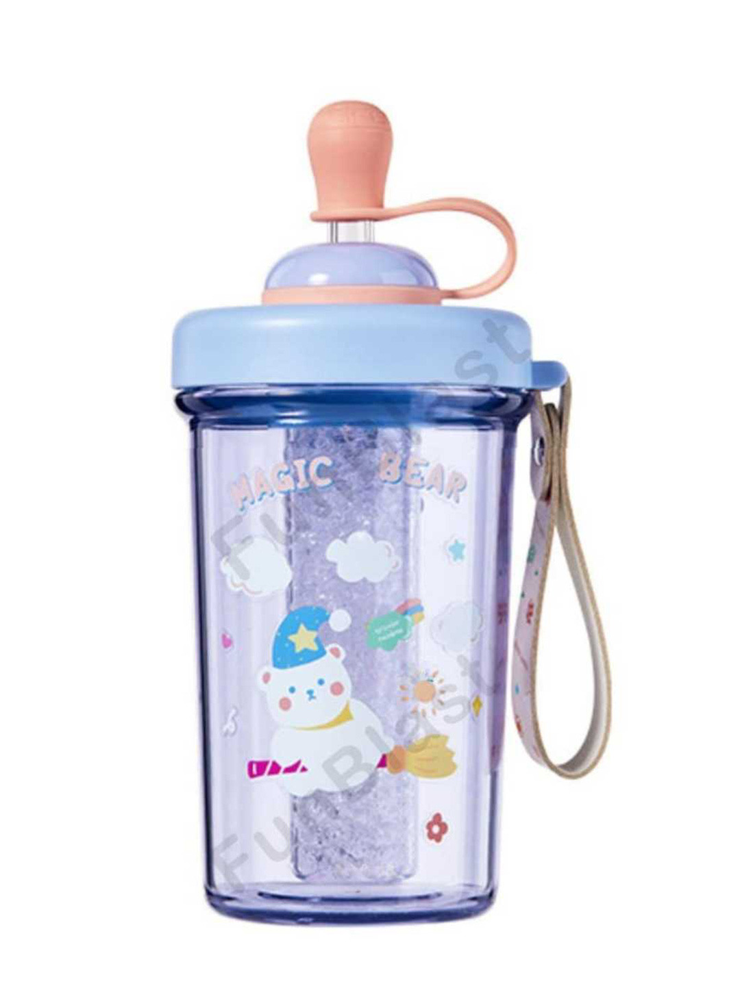 YK Purple Plastic Airtight Tumbler - 650ml