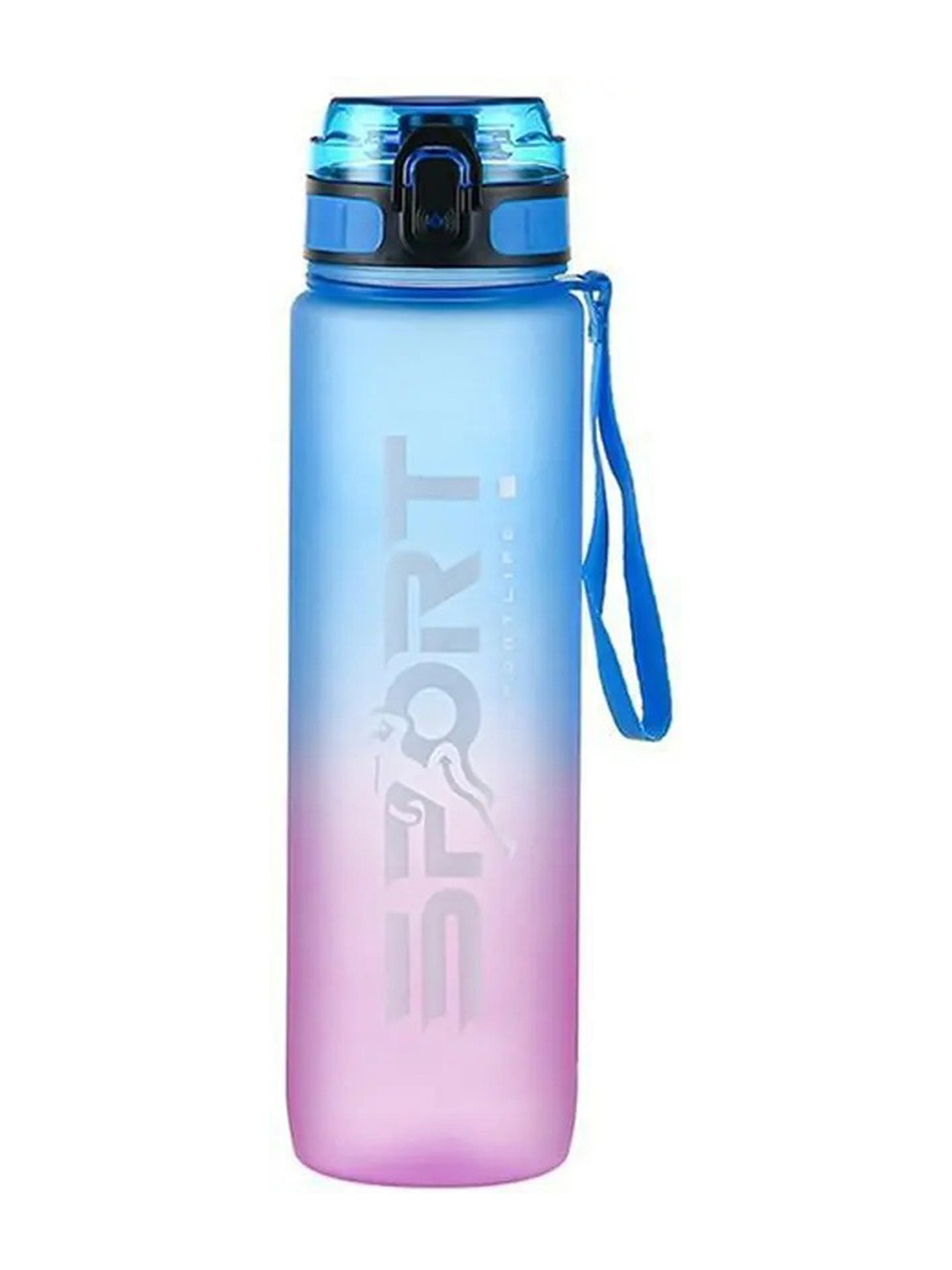 YK Blue Printed Water Bottle- 1000 ml
